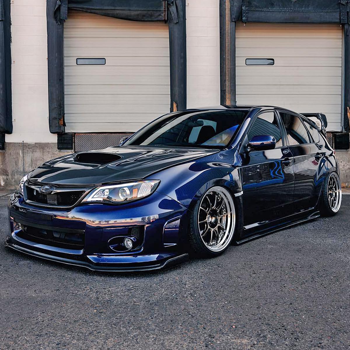 Black Projector Headlights SPEC-D TUNING Compatible with 2008-2011 Subaru Impreza Outback Sport, 2008-2014 Subaru Impreza WRX, Left + Right Pair Headlamps Assembly
