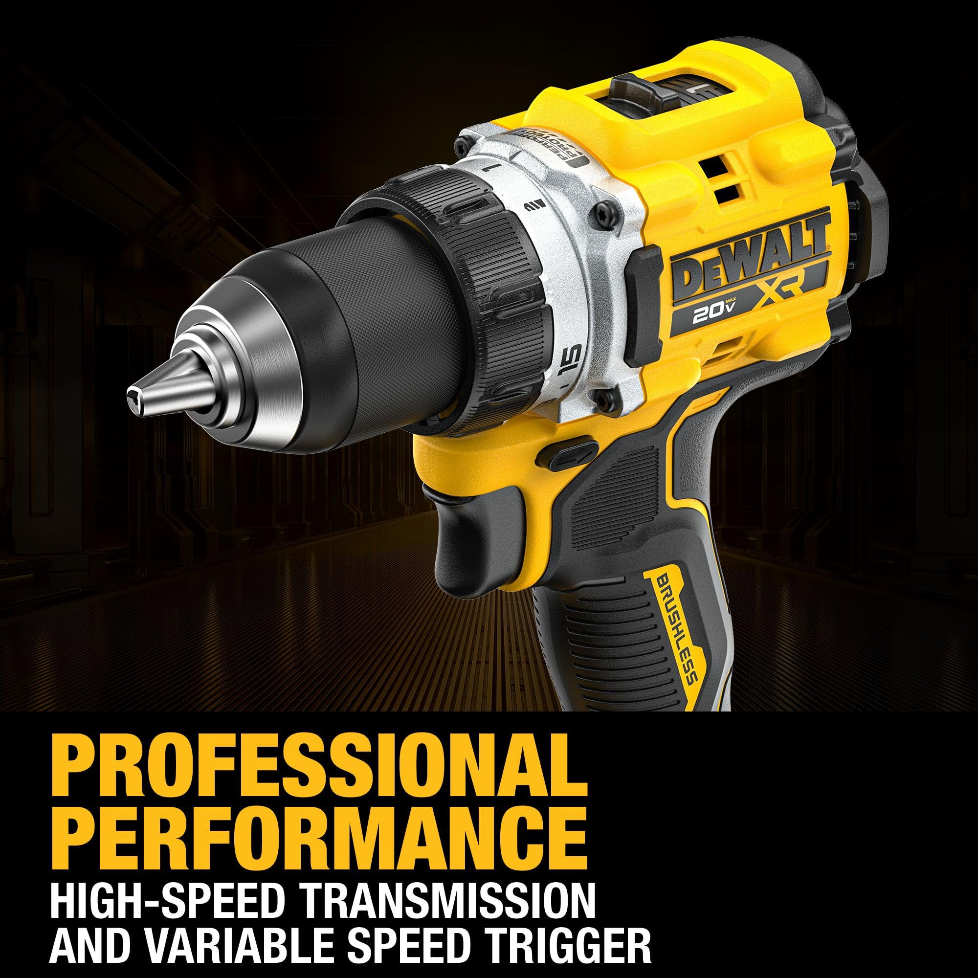 20V MAX XR DEWALT Brushless Cordless 1/2 in. Drill/Driver (Tool Only) (DCD801B)