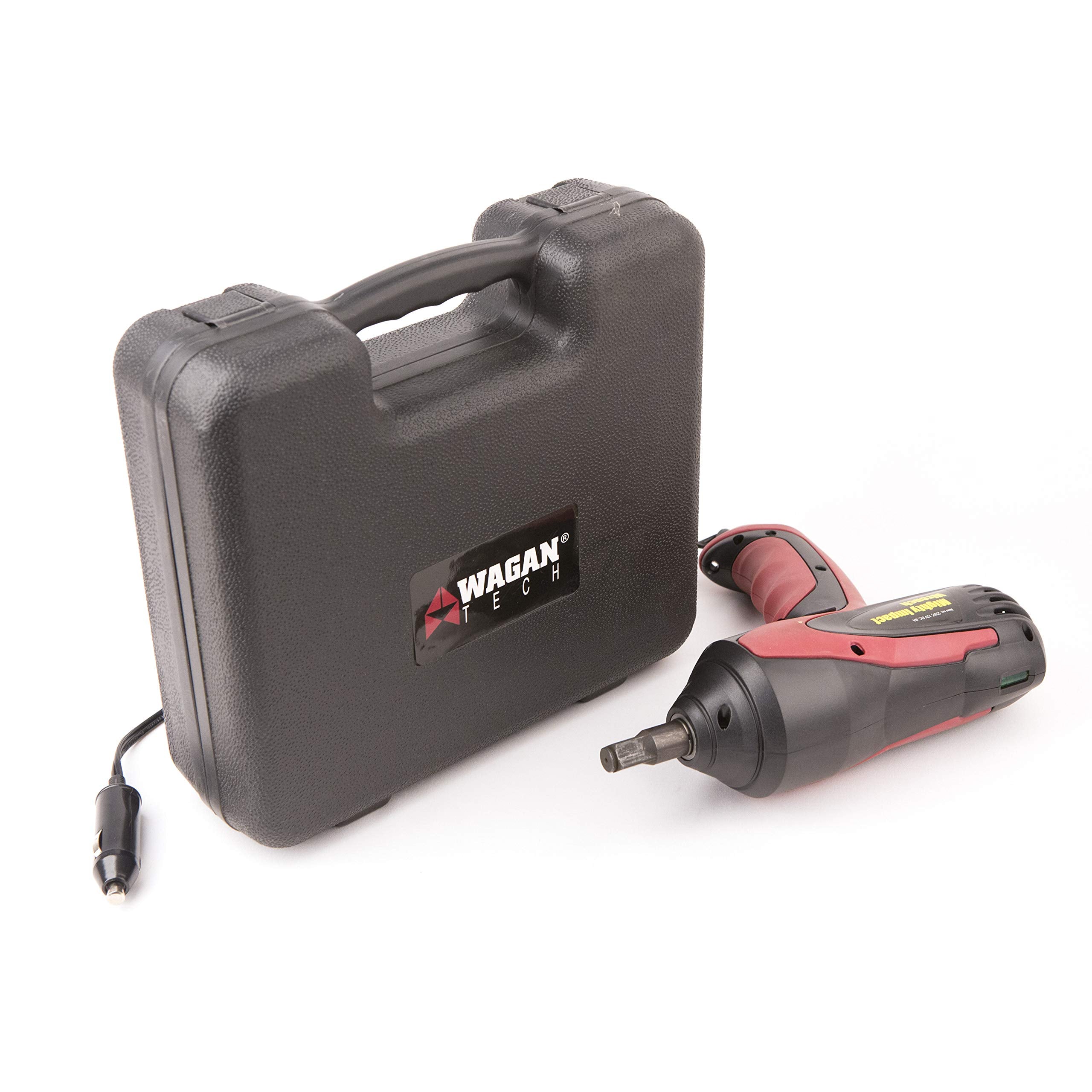 Wagan 12V DC Mighty Impact Wrench EL2257, 1/2 inch 12 Volt Electric Impact Wrench Kit, 271 ft-lbs, Tire Repair Tools with Sockets and Carry Case