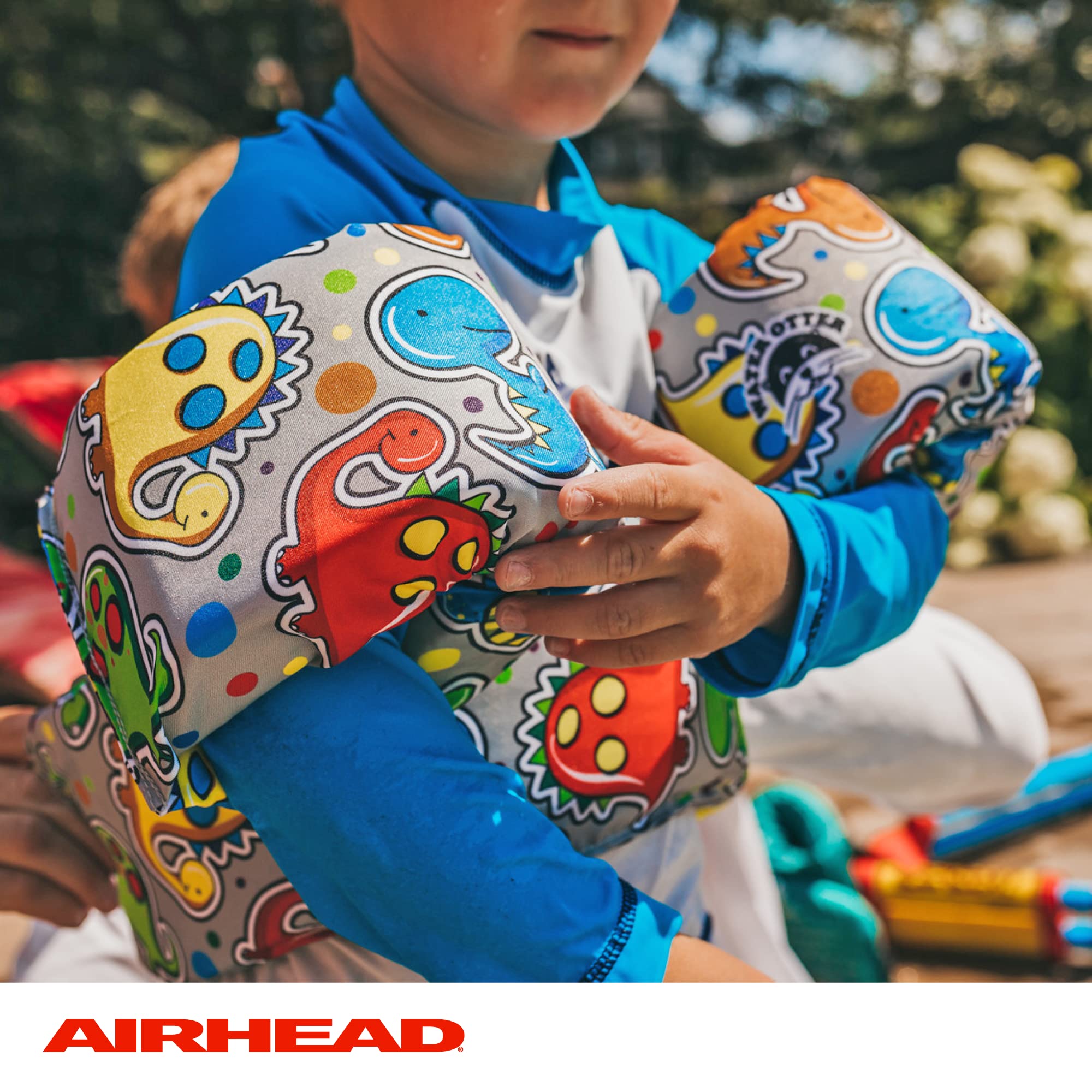 Water Otter AIRHEAD Premium Life Jacket, Flotation Devices for Kids, Dino