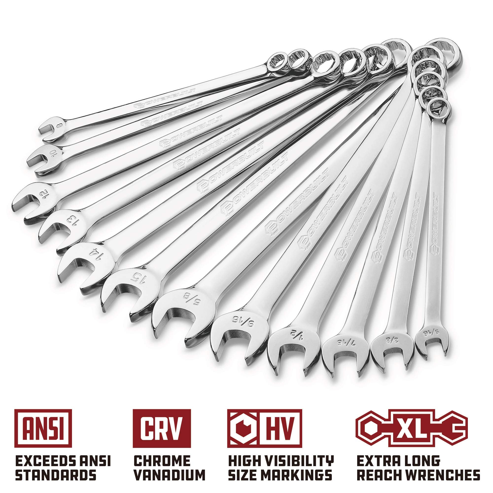 Powerbuilt 642453 Mechanics Tool 152 Piece 1/4-inch, 3/8-inch, and 1/2-inch Drive- with SAE and Metric Socket Set, 72 Tooth Seal-Head Ratchet, Automotive Tool Kit, including Case