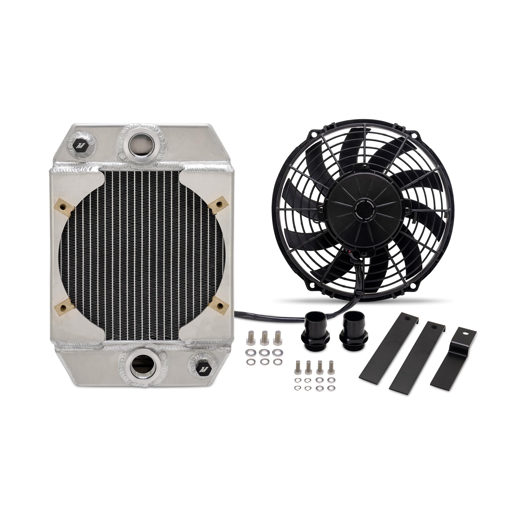 Mishimoto Drag Race Performance Aluminum Radiator MMRAD-UNI-DRGN, Universal 9", Natural