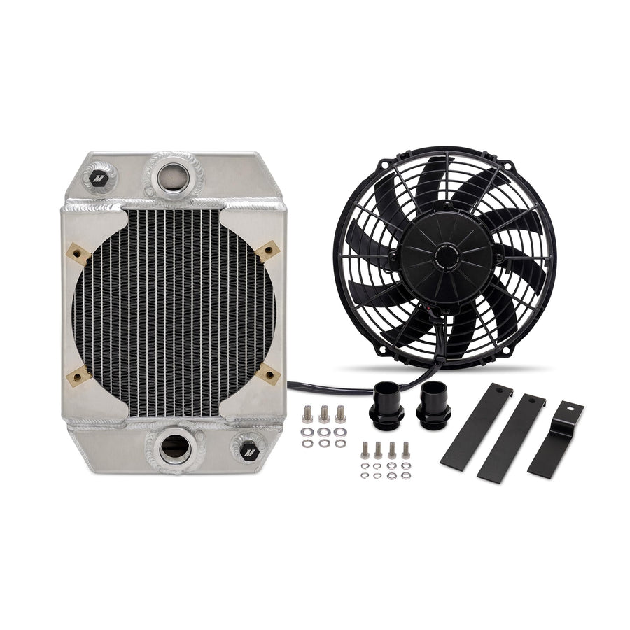 Mishimoto Drag Race Performance Aluminum Radiator MMRAD-UNI-DRGN, Universal 9", Natural