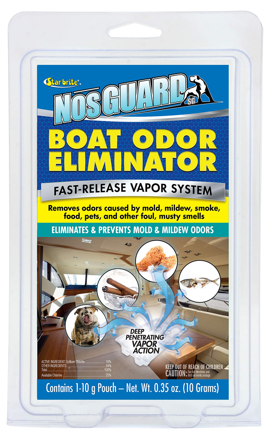 Boat Odor Eliminator STAR BRITE - Fast-Release Vapor System 10g (089990)