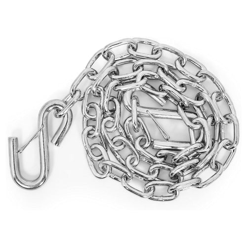 Camco 48" Heavy Duty Steel Safety Chain with Spring Hooks - Secures Tow Vehicle to Trailer | Class I 2,000 lb Capacity | Great for RV, Trailer, and Boat Towing | Rust Resistant - (50022)