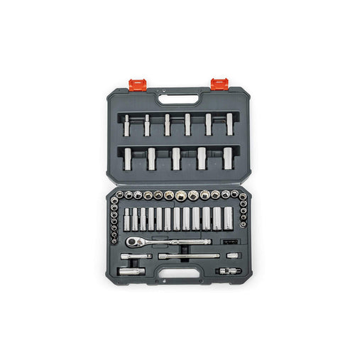 Crescent 3/8" Drive 57 Pc Standard & Deep 6 and 12 Point SAE/Metric Mechanics Tool Set - CSWS10C