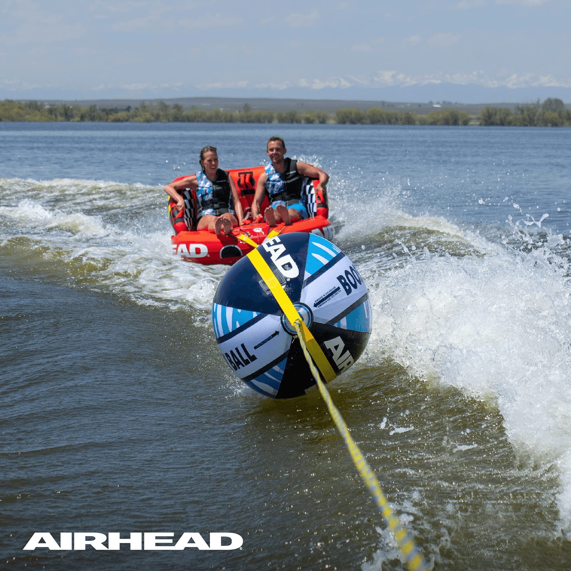 AIRHEAD Towable Tube Booster Ball, Rope Performance Ball