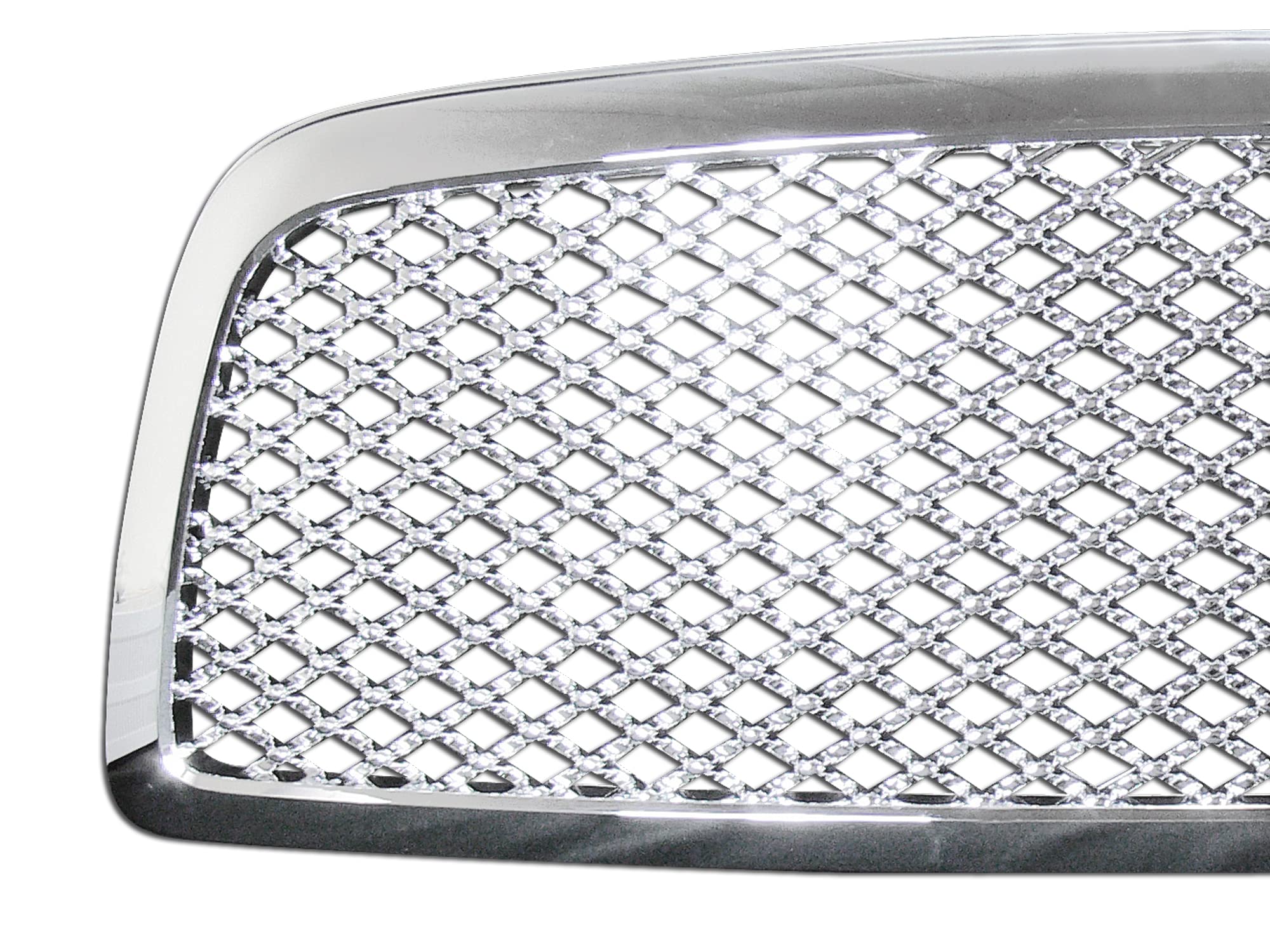 Mesh Front Hood Grille Armordillo USA - Chrome Fits 2009-2012 Dodge Ram 1500 7147782
