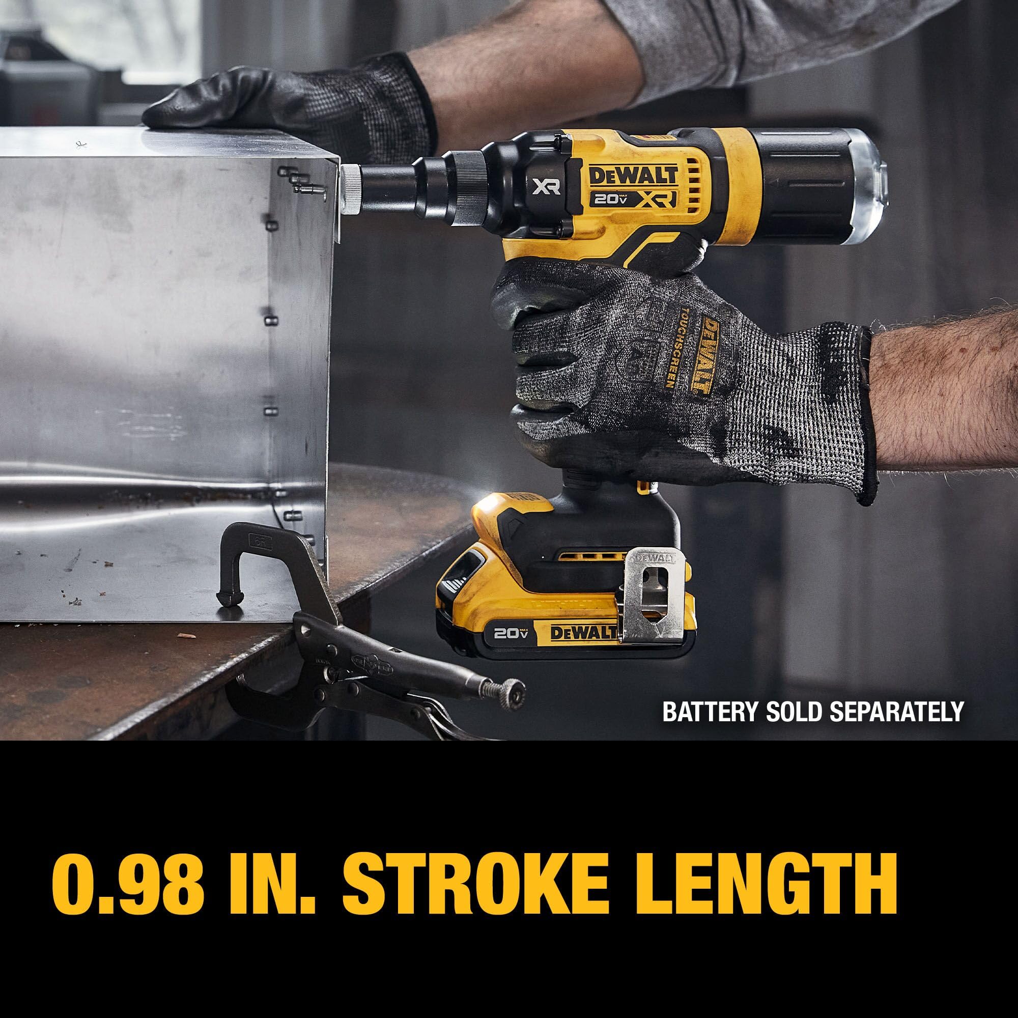 20V MAX XR DEWALT Cordless Rivet Tool, 3/16", Bare Tool Only (DCF403B)