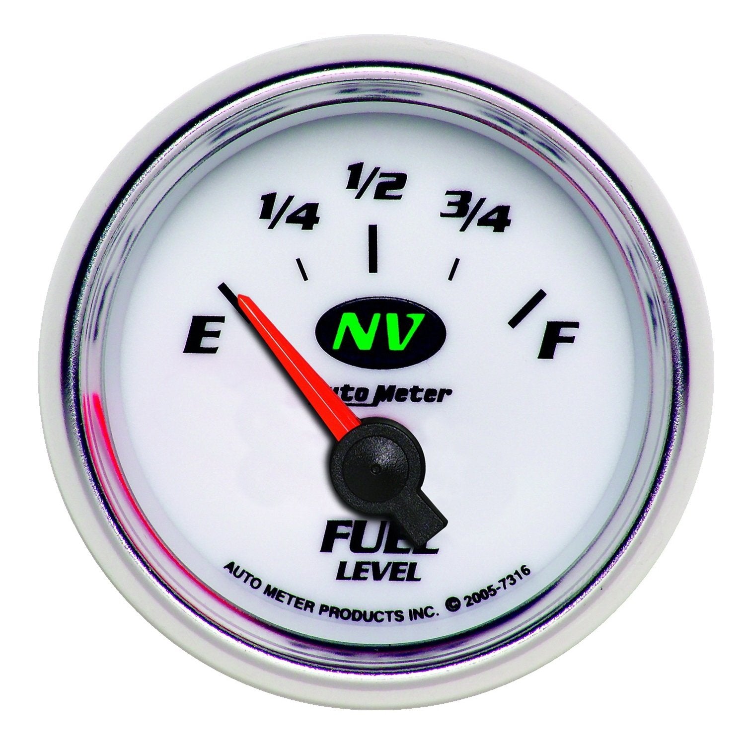 Auto Meter 2-1/16" NV 7316 Short Sweep Electric 240E 33 F Fuel Level Gauge
