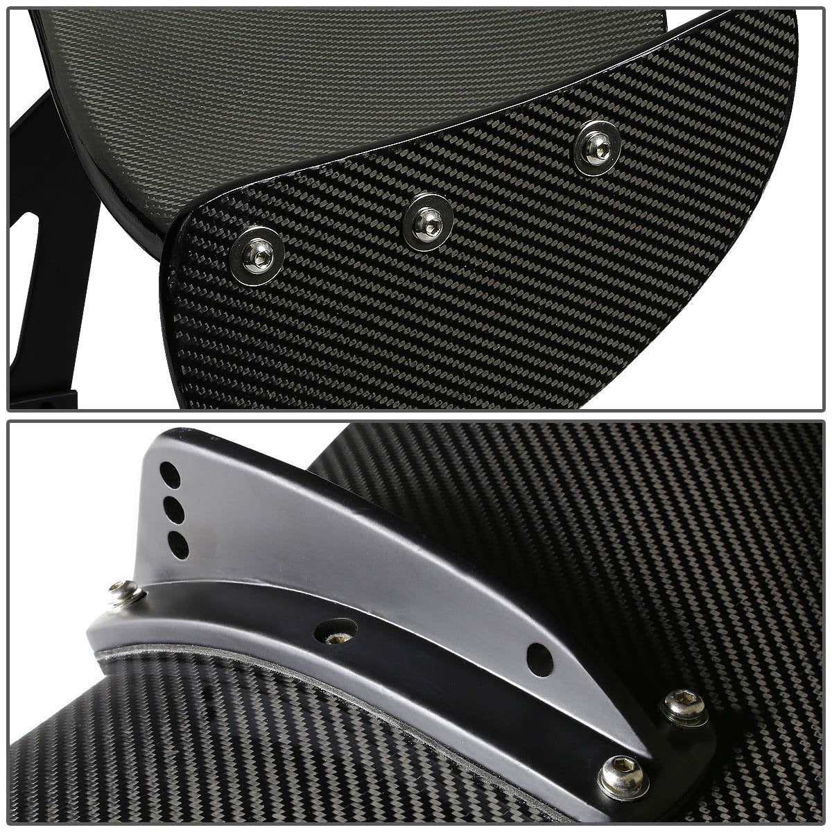 69 inches Auto Dynasty Universal GT Style Carbon Fiber Spoiler with Brackets