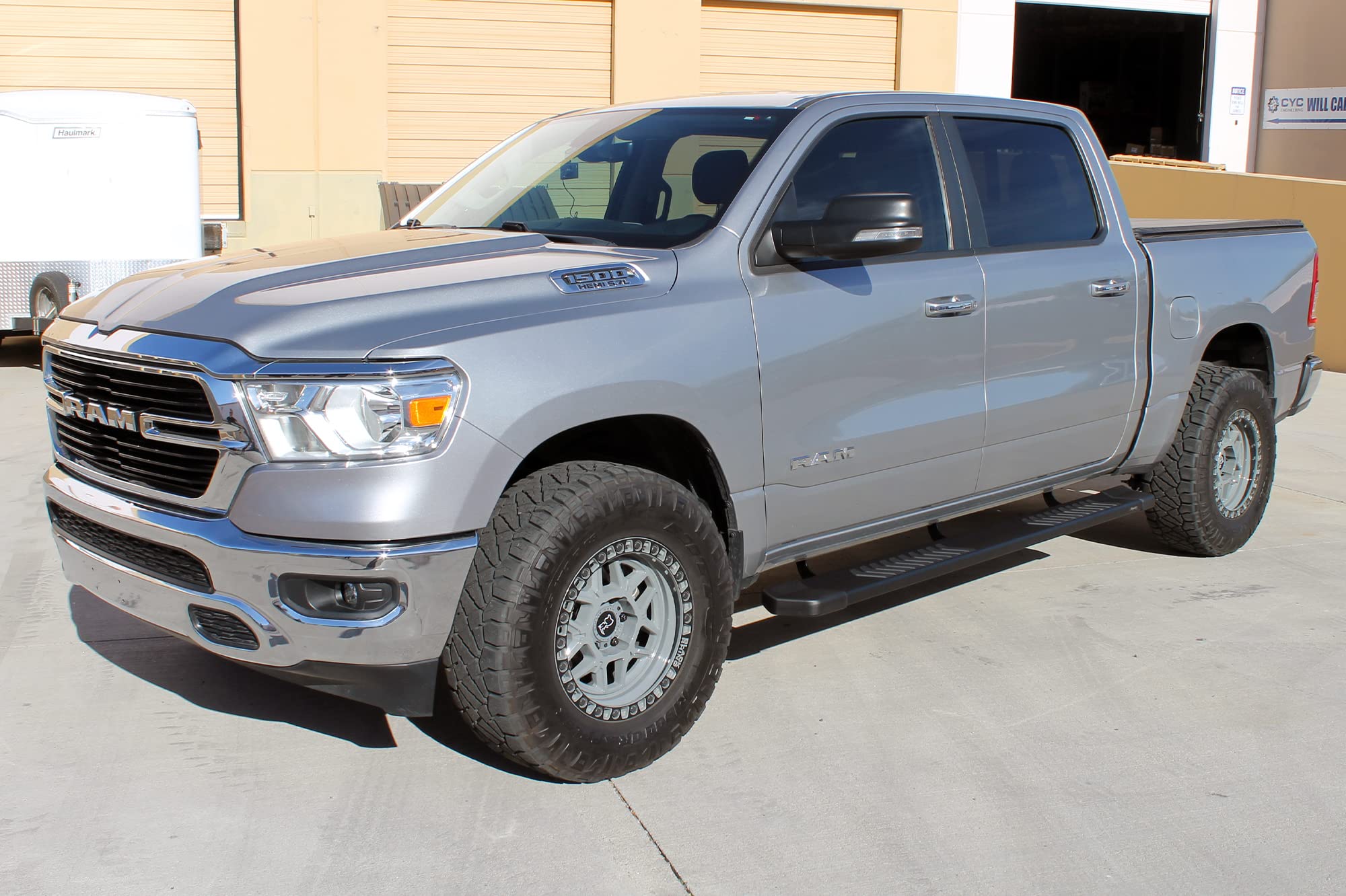 Raptor Series Running Boards 6in Steps OEM Style Black Aluminum Compatible with 05-23 Tacoma Extended Cab/Access Cab
