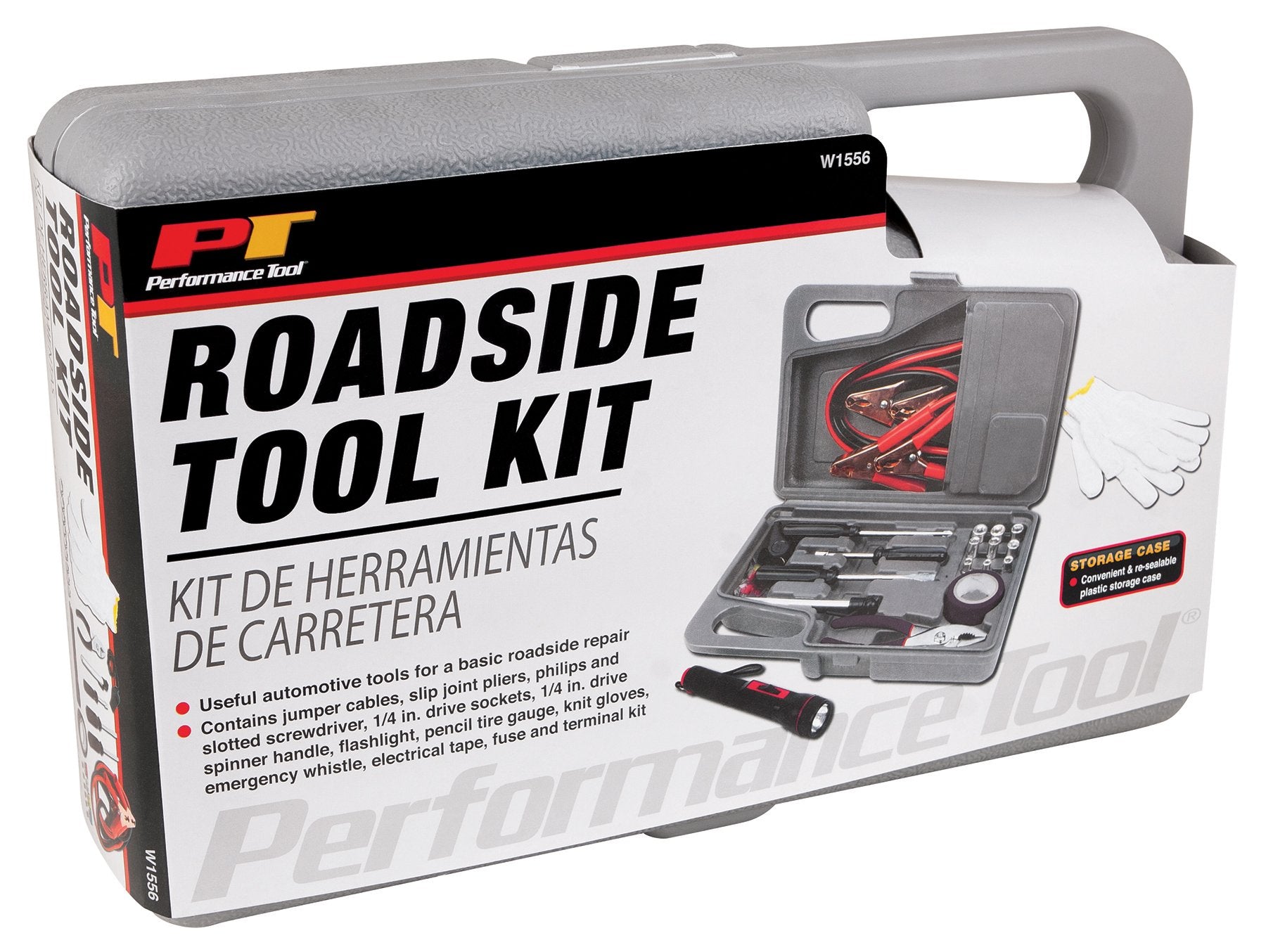 W1556 Performance Tool Commuter Emergency Roadside Safety Tool Kit
