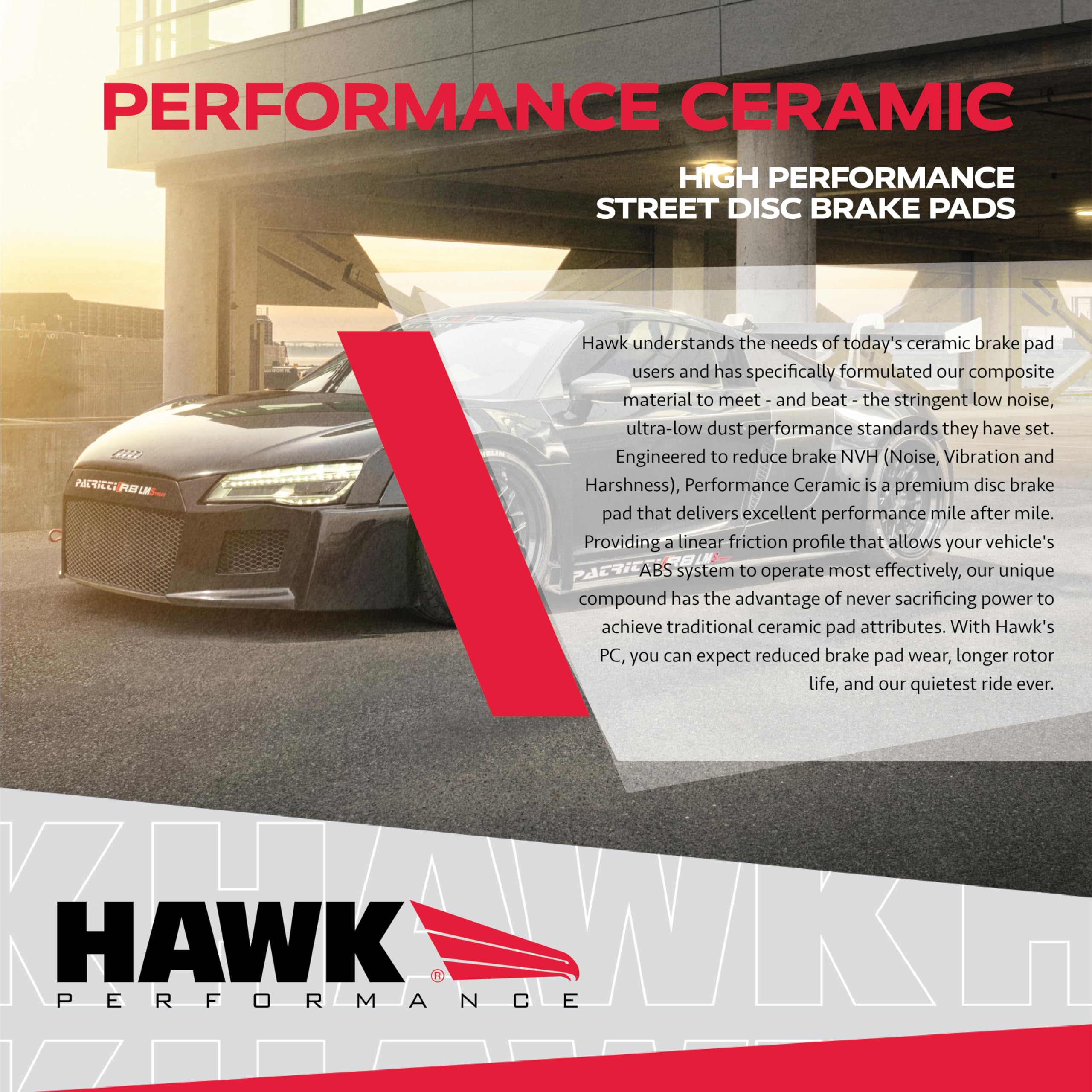 Performance Hawk HB120Z.560 Ceramic Street Brake Pads