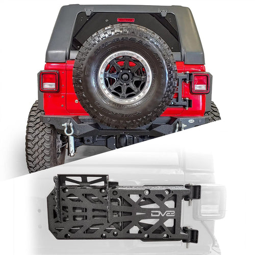 DV8 Offroad Spare Tire Carrier for Jeep Wrangler JL 2018-2025 & 2021-2025 Rubicon 392