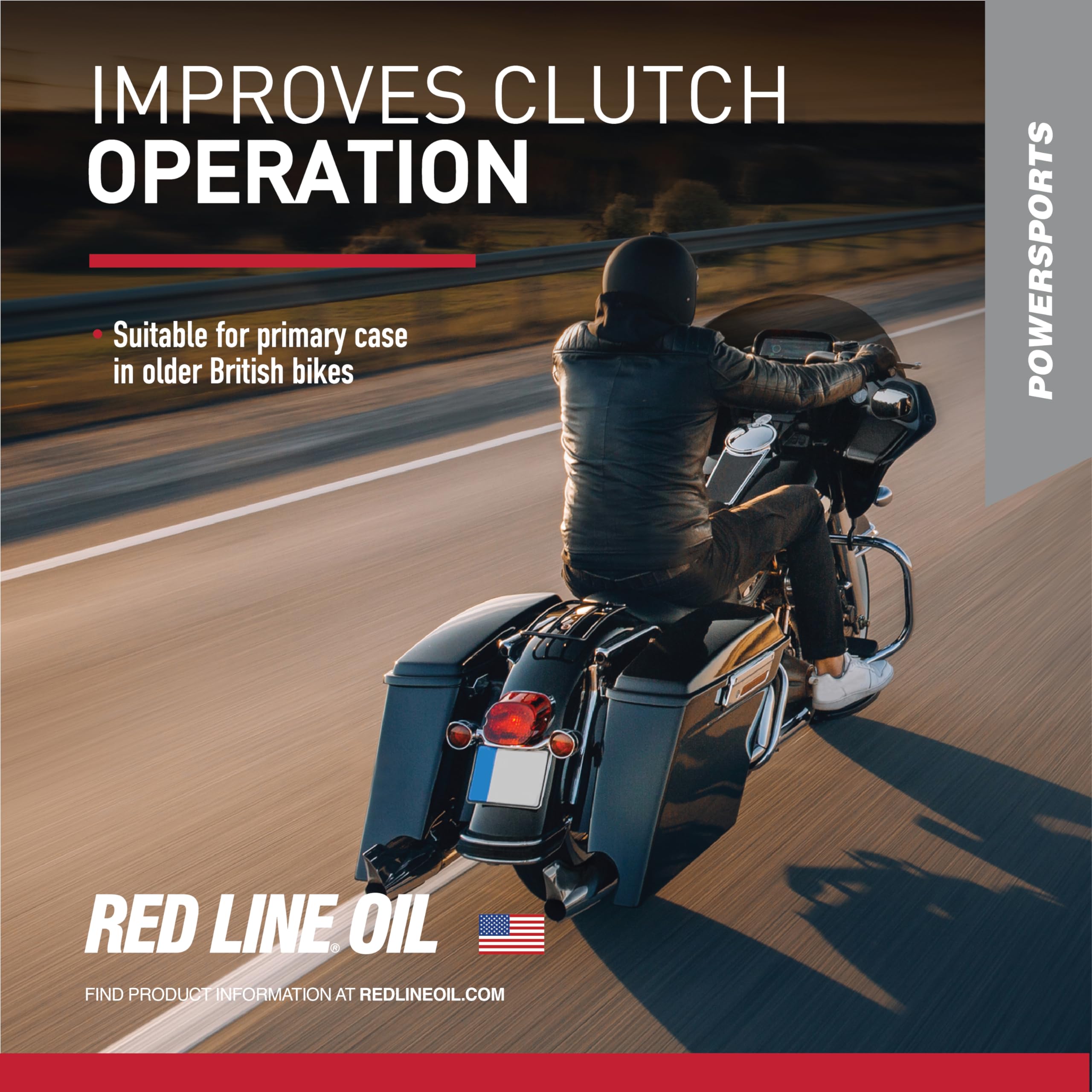 Red Line V-Twin 42904 Primary Case Oil, for use with UTVs, ATVs and Sportbikes - 1 Quart