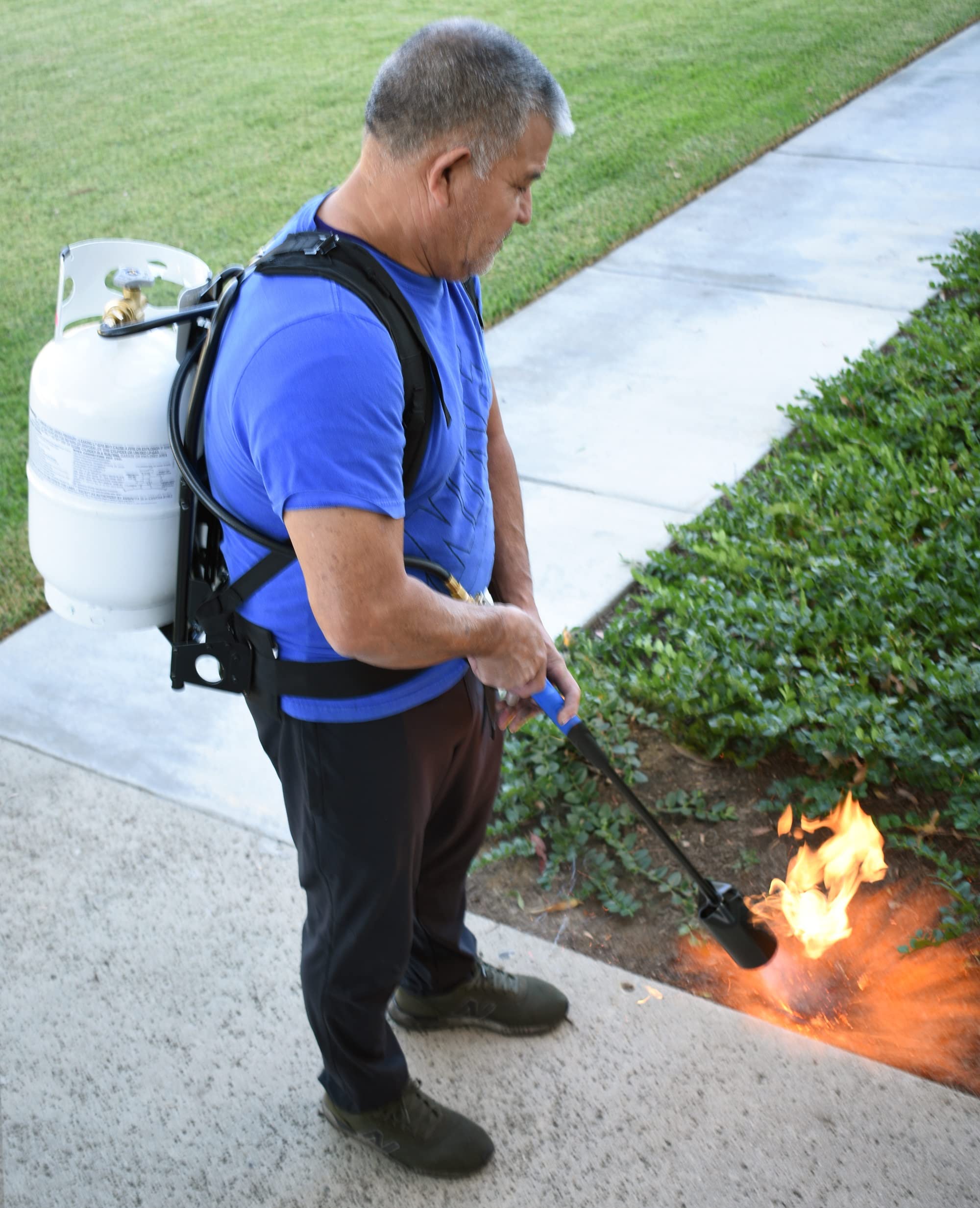 Flame King Alice Frame Propane Tank Backpack Carrier for 10LB Cylinder and Weed Torch