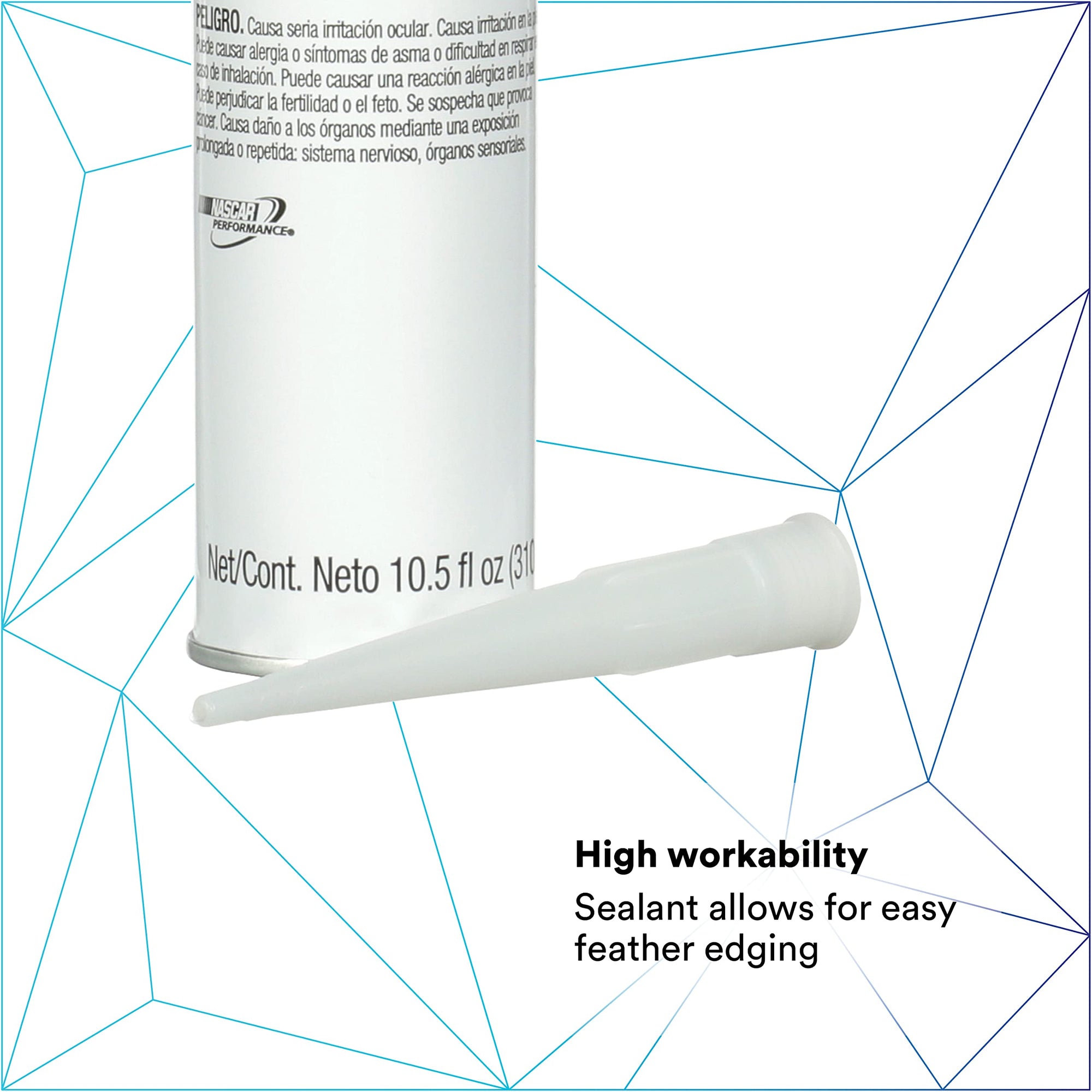 3M Urethane Auto Glass Windshield Adhesive, 08693, Medium Viscosity, High-Strength, Fast-Curing, 310 mL/10.5 fl oz Cartridge, Black