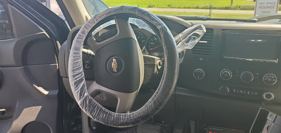3-in-1 Automotive WPG Seat Cover Set Fit (1000) Disposable protectant kit covers for steering wheel, Gear shifter, and seat cover 3WPG1K-1000