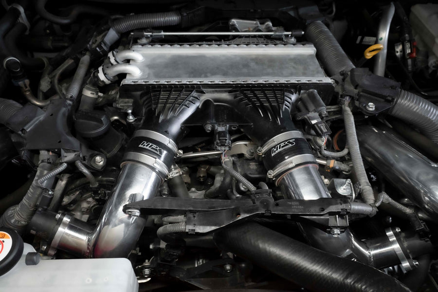 HPS Intercooler Charge Pipe Kit Hot Side Compatible for Toyota 2023-2024 Sequoia 2022-2024 Tundra 3.4L Turbo, 17-148P