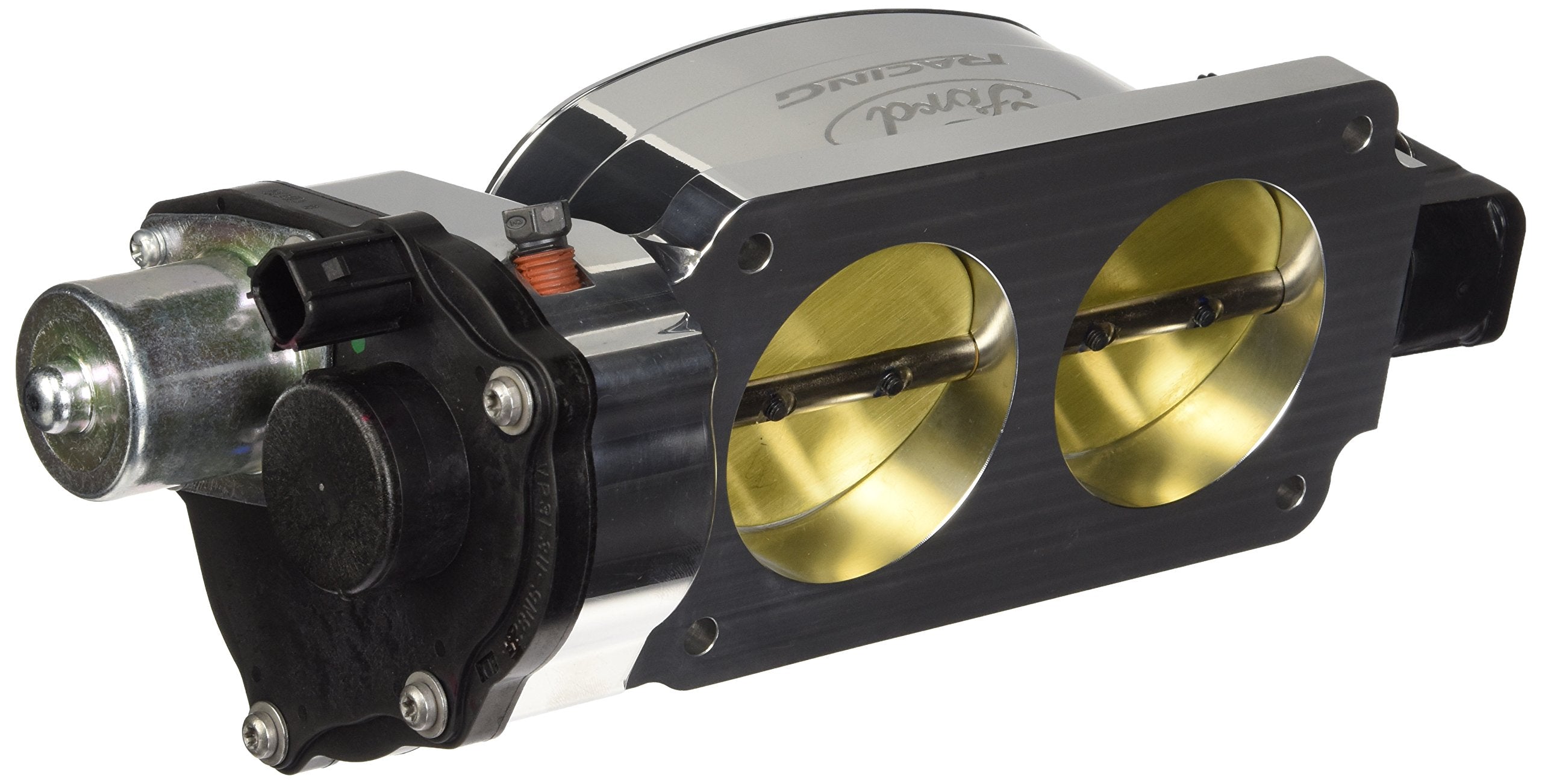 Throttle Body Ford, 1306 CFM, Stock Flange, 62 mm Twin Blade, Aluminum, Natural, Ford Modular, Ford Mustang 2005-10, Each
