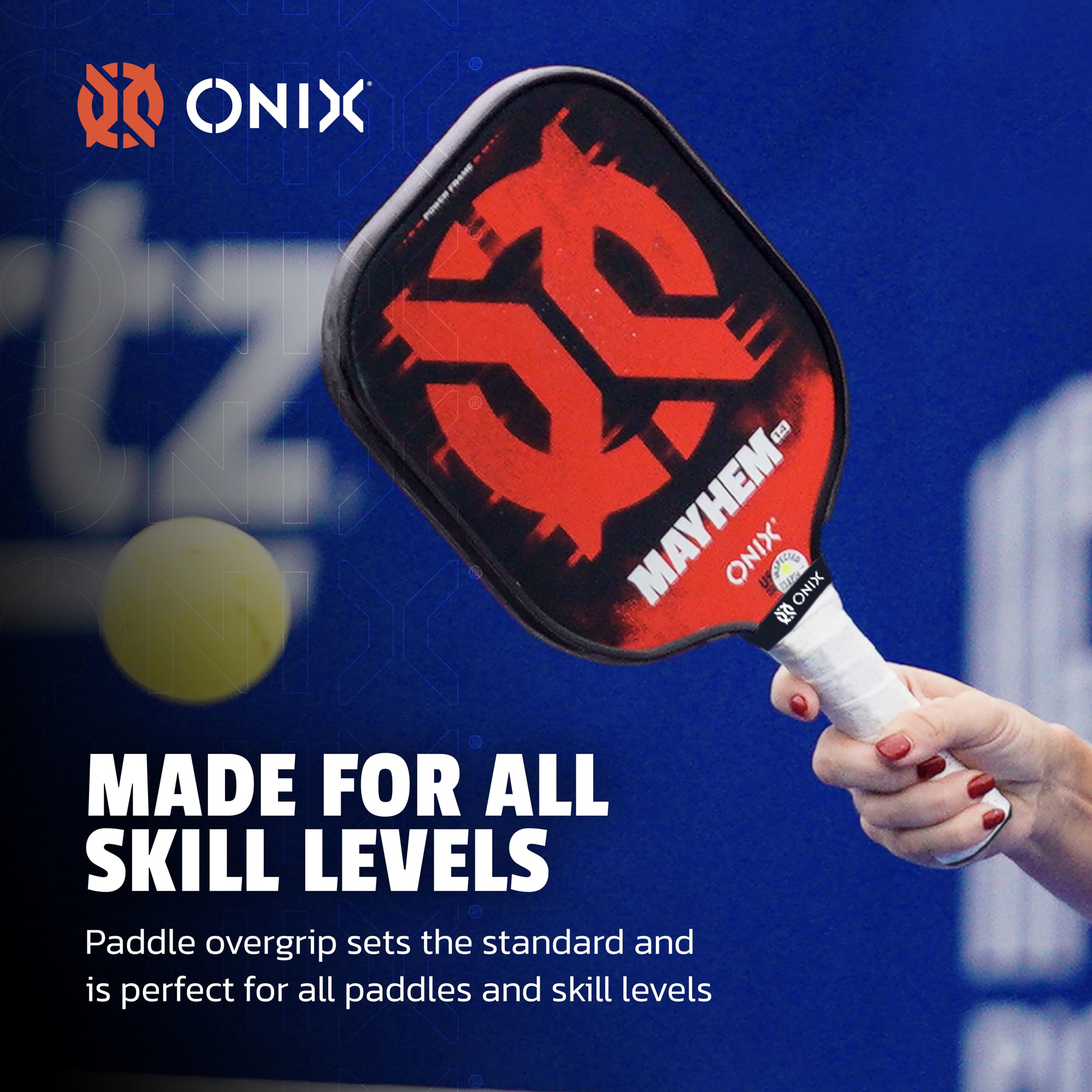 White ONIX Pickleball Paddle Overgrip