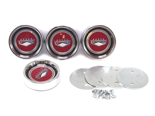 C6BZ-1130-W Scott Drake 1966 Styled Steel Hubcap Set