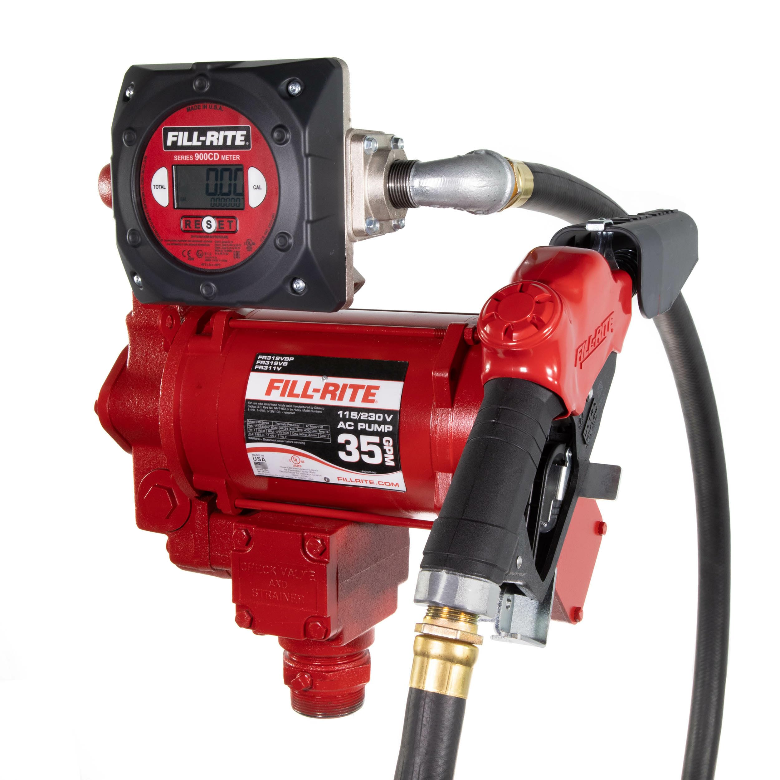 Fill-Rite 35 GPM FR319VB Fuel Transfer Pump w/Digital Meter Package 115V/230V (No Pulser)