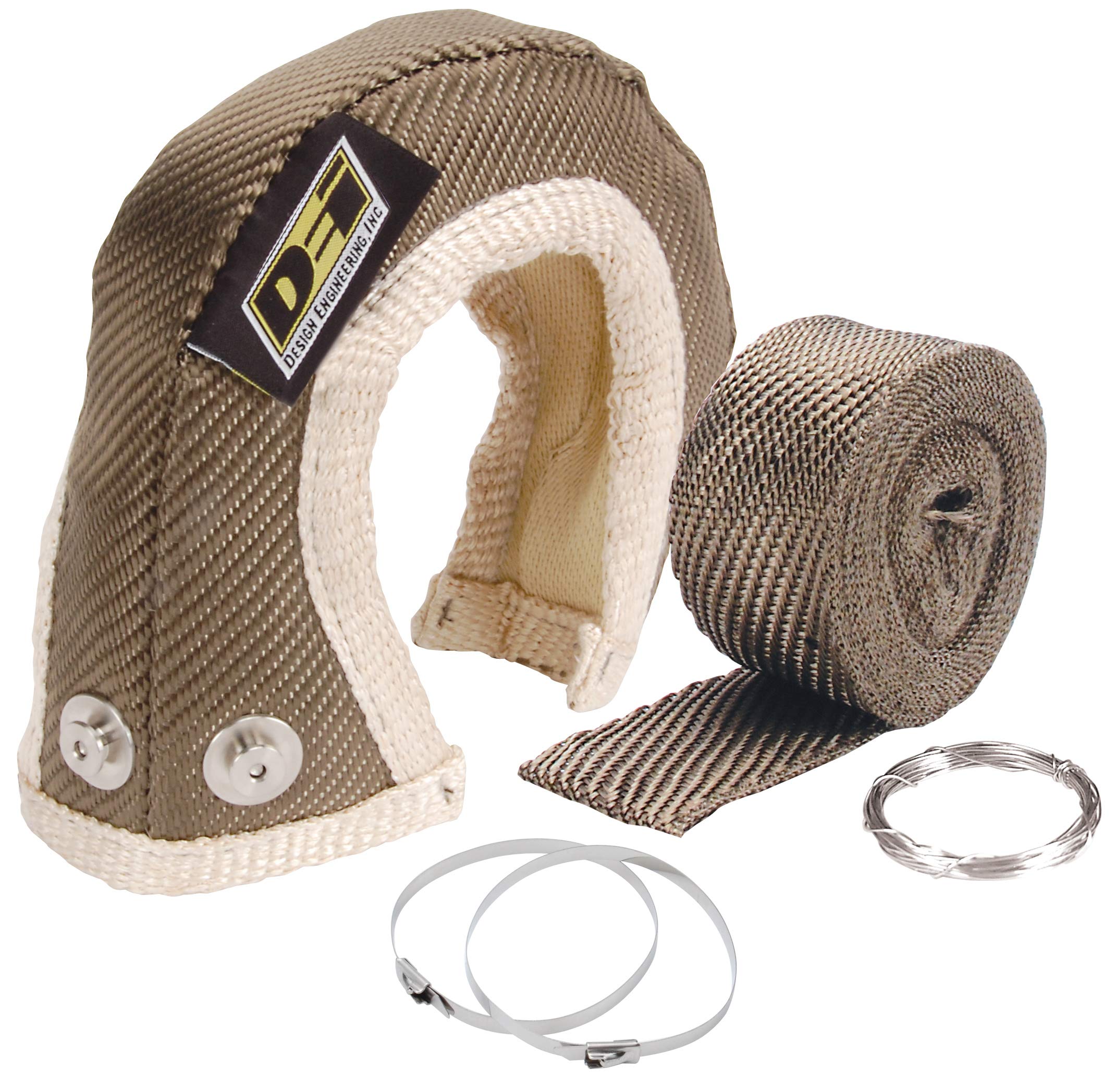 Turbo Shield Design Engineering™ | GT22 Turbo Kit | Custom Fit Heat Shield Turbocharger Blanket | Includes Exhaust Wrap, Locking Ties & Wire