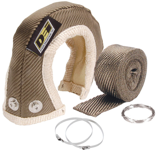 Turbo Shield Design Engineering™ | GT22 Turbo Kit | Custom Fit Heat Shield Turbocharger Blanket | Includes Exhaust Wrap, Locking Ties & Wire