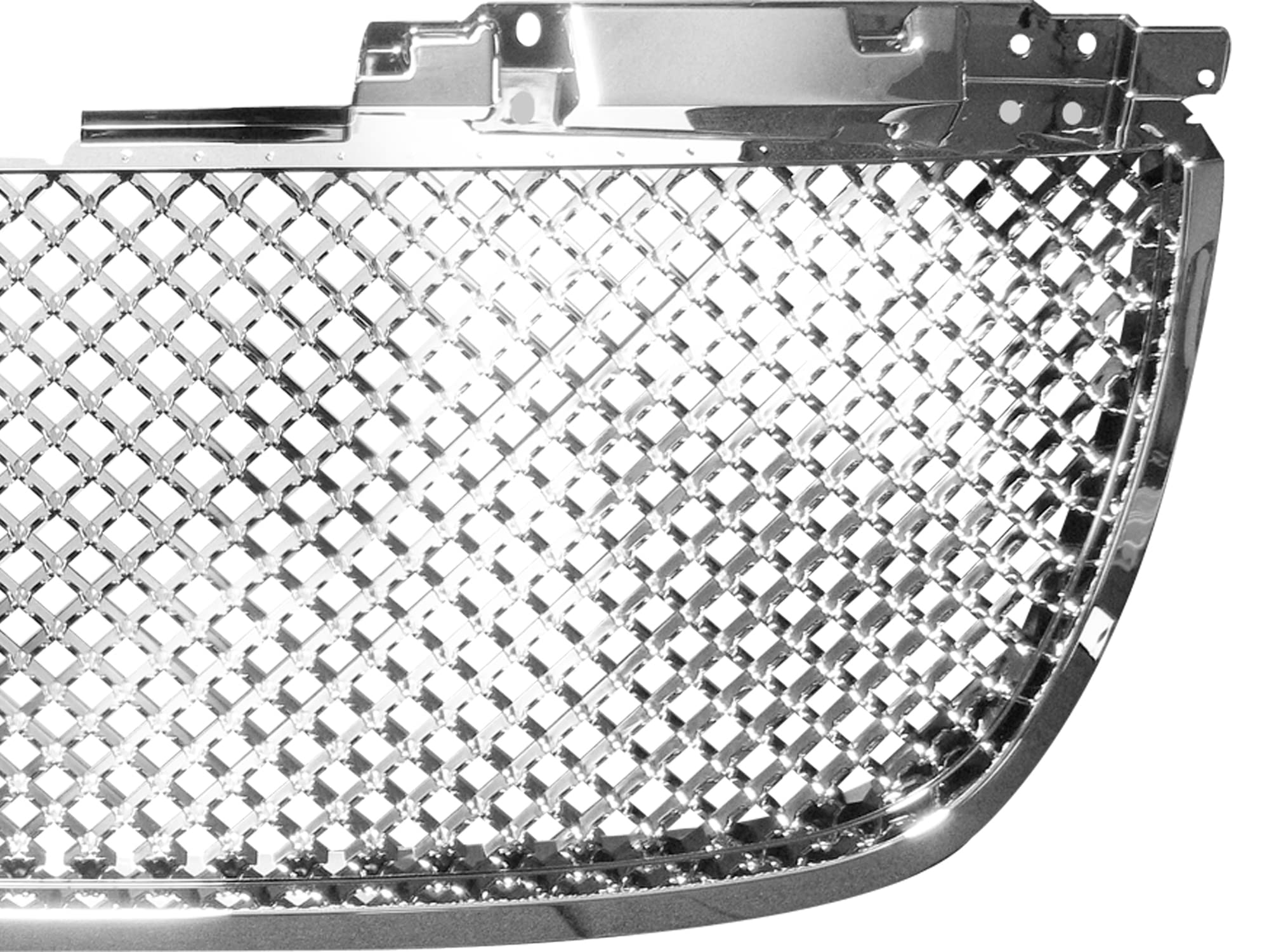 7148772 Armordillo USA Mesh Front Hood Grille - Chrome Fits 2007-2014 GMC Yukon