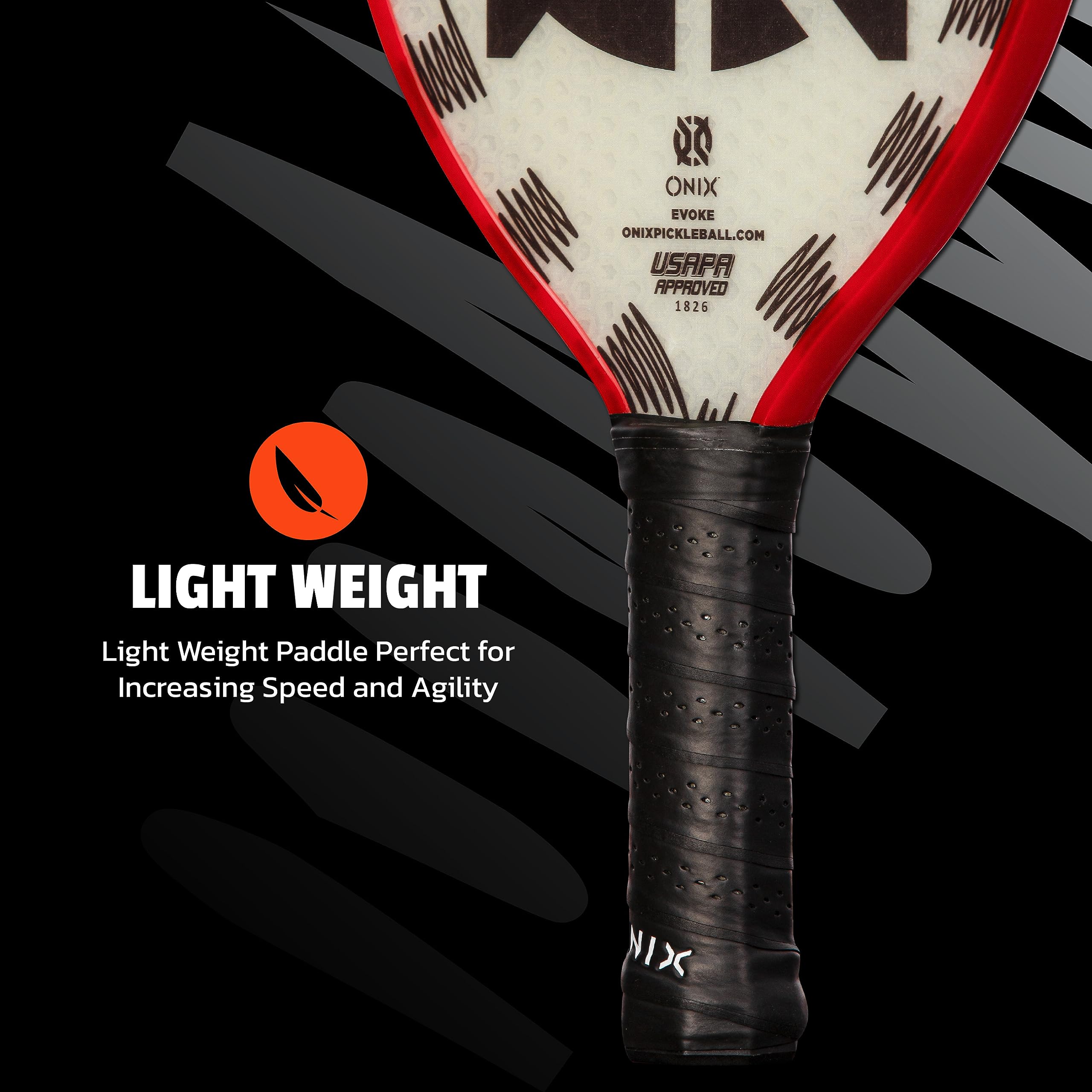 Onix Evoke XL Pickleball Paddles - Tear Drop, React, Inferno, Voyager, Summit