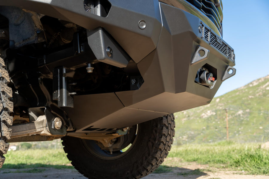 Skid Plate for DV8 Offroad Spec Series Front Bumper for 2019-2024 Ram 1500 | Protects Underbody from the Bumper Down to the Front Cross Member | Powder Coated Finish