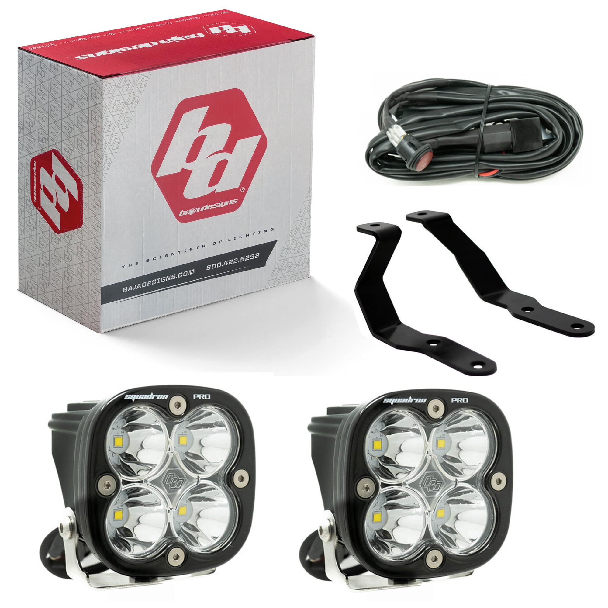 Squadron Pro Light Baja Designs A Pillar Kit Compatible with Ford Ranger 2019-Present