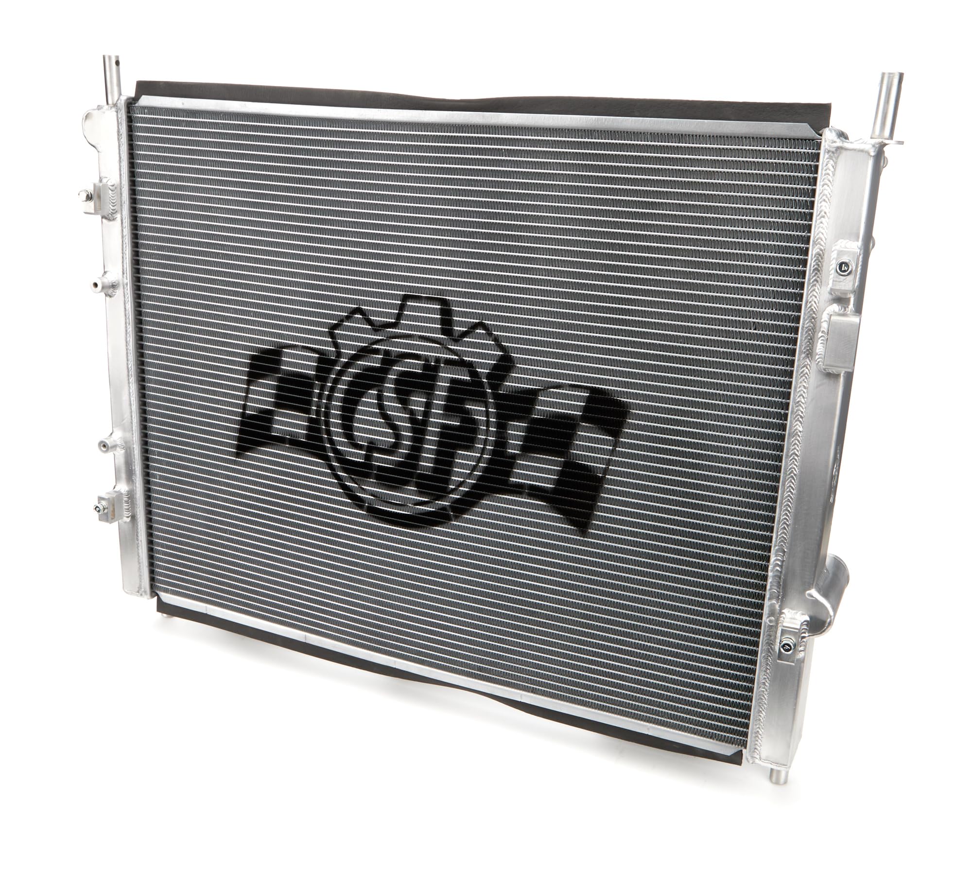 CSF Radiator, Passenger Side Inlet, 25.313 in W x 19.688 in H x 1.625 in D, Driver Side Outlet, Aluminum, Polished