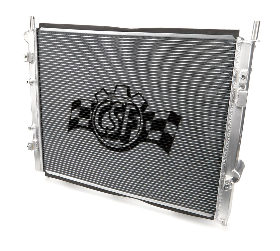 CSF Radiator, Passenger Side Inlet, 25.313 in W x 19.688 in H x 1.625 in D, Driver Side Outlet, Aluminum, Polished