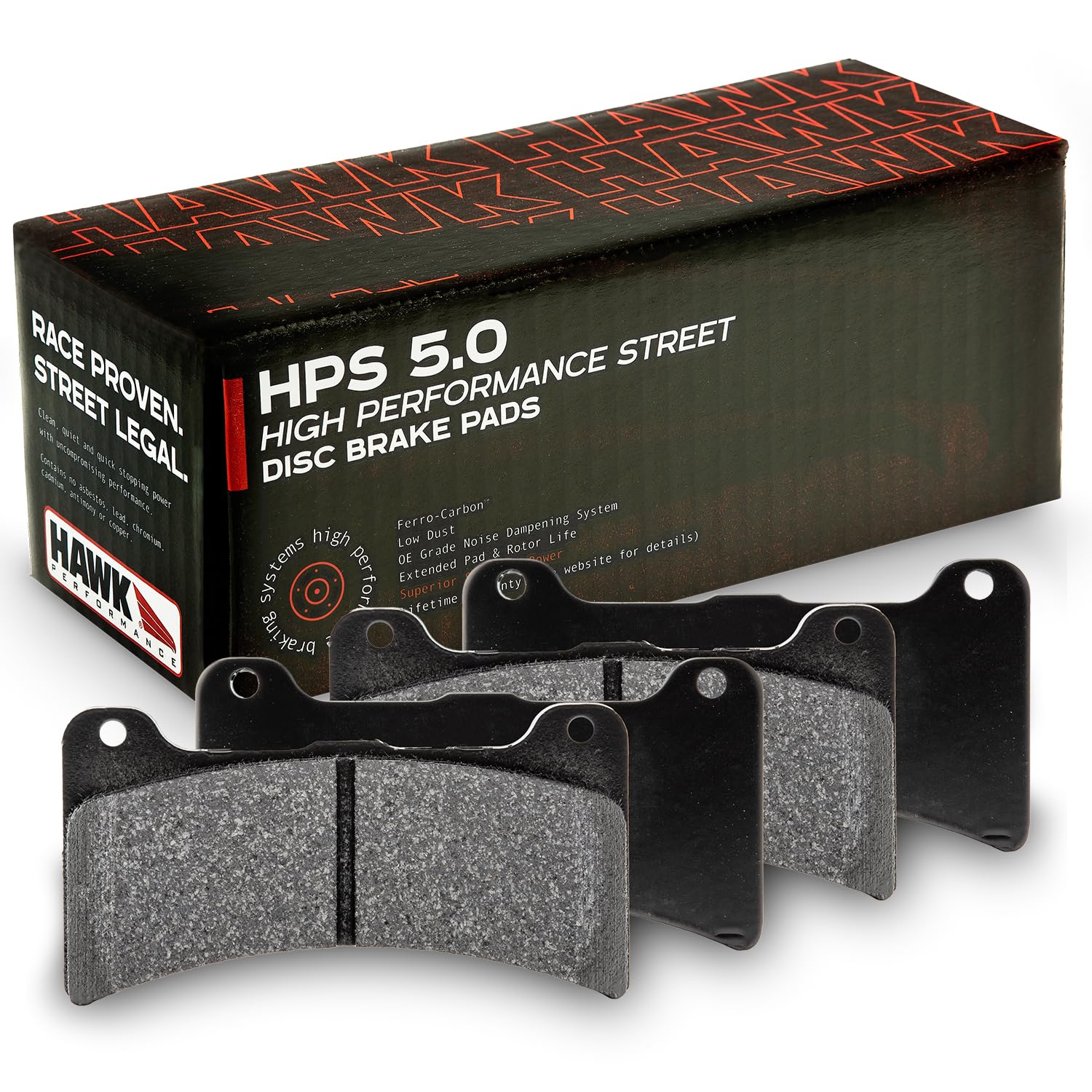 Hawk Performance HPS 5.0 HB961B.490 Street Brake Pads