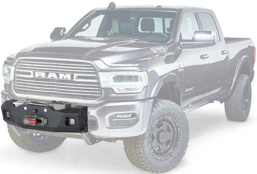 Trans4mer Gen III WARN Winch Mounting Bracket Kit for Large and Mid-Frame Winches, Fits: Dodge Ram HD 2500/3500 (2019-2022) and 4500/5500 (2019-2021)