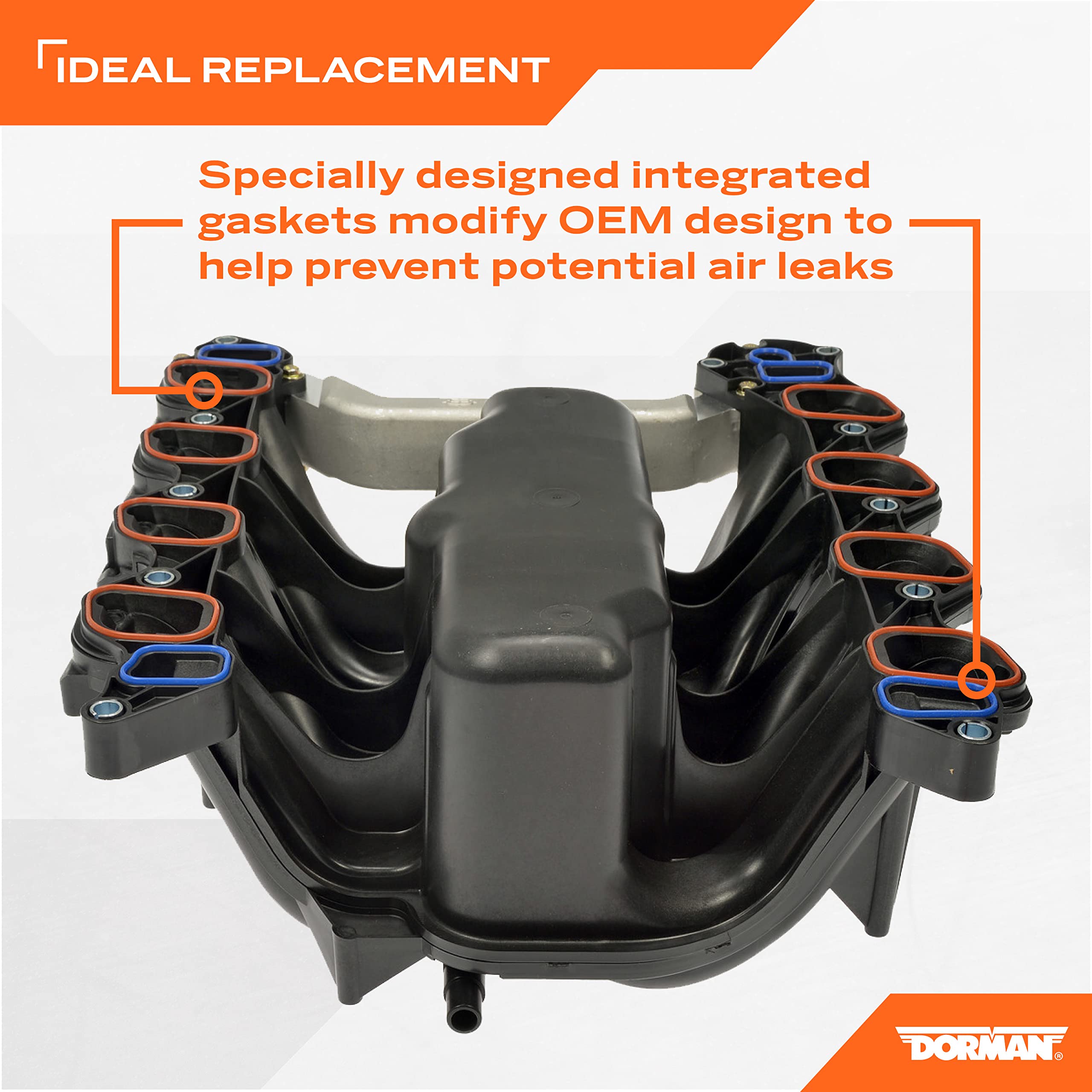 Dorman Plastic Intake Manifold 615-188 - Includes Gaskets Compatible with Select Ford Models (Made in USA)
