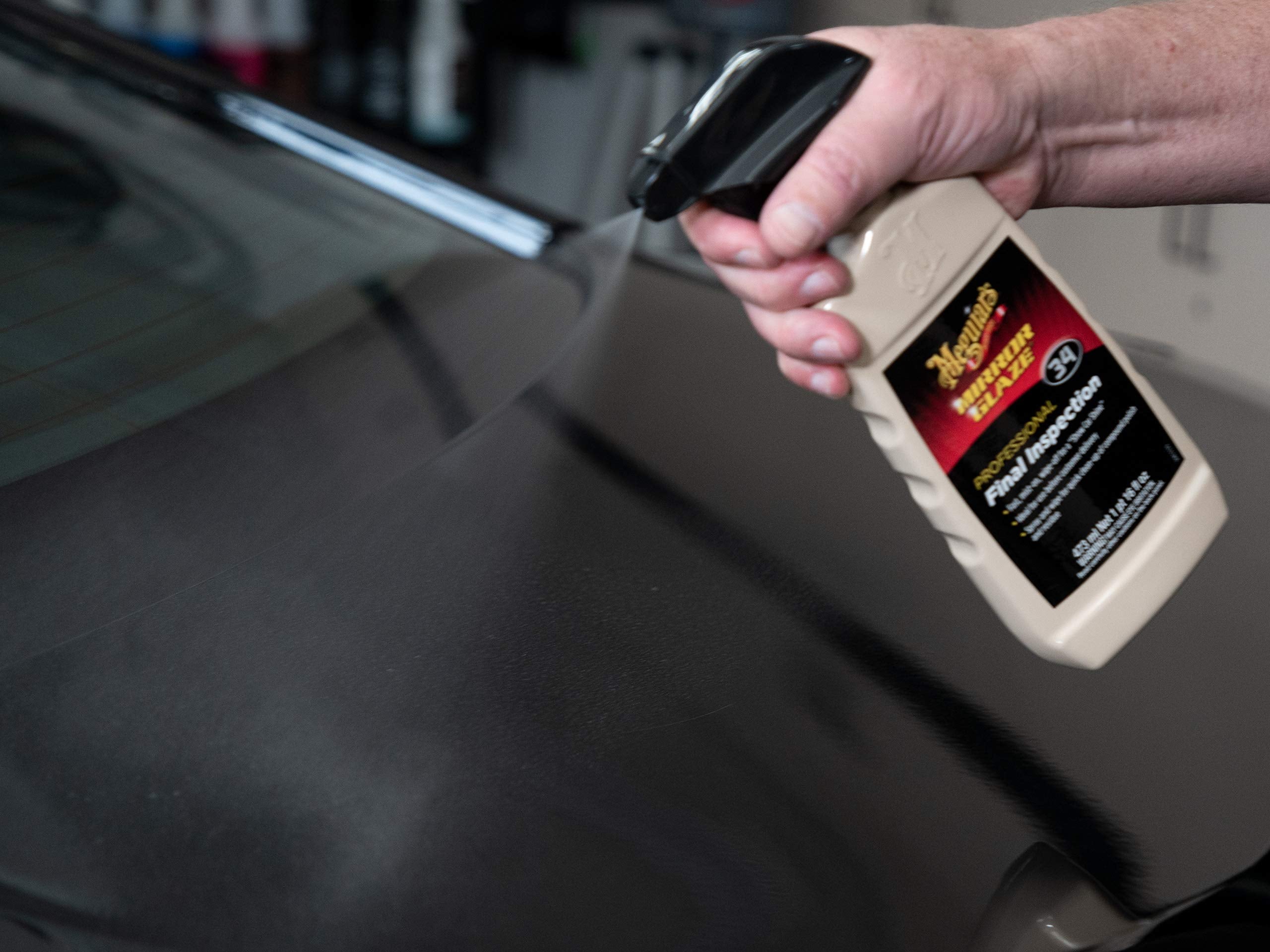 Meguiar's Final Inspection Professional M3416 - Detailer Spray for Removing Light Dust, Contaminants, Smudges and Finger Prints, Car Detailer Spray Effective as a Clay Bar Lubricant, 16 Oz