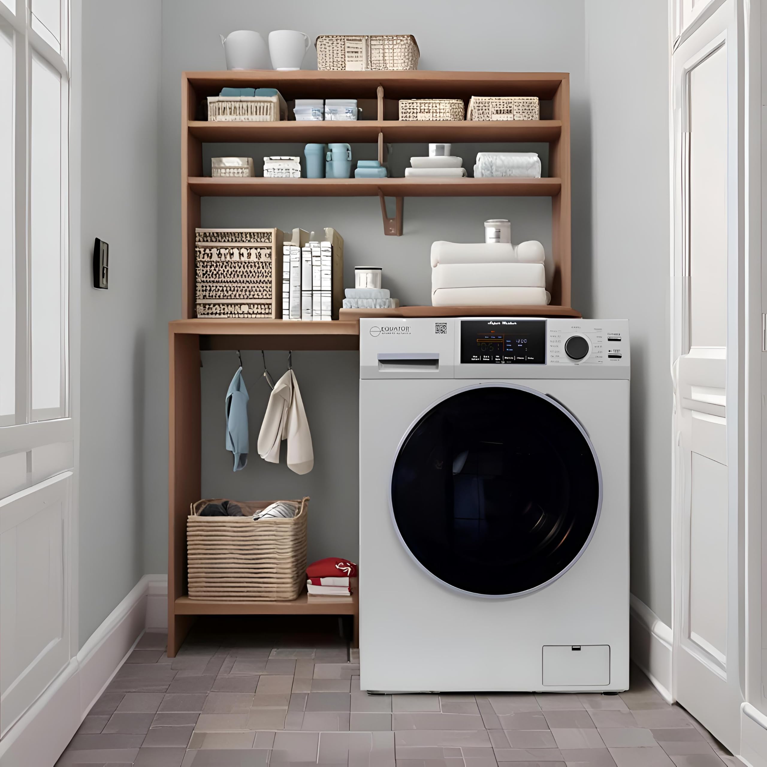 Compact Equator Washer 1.6cf/15lbs PET CYCLE 15 Programs 110V in Silver