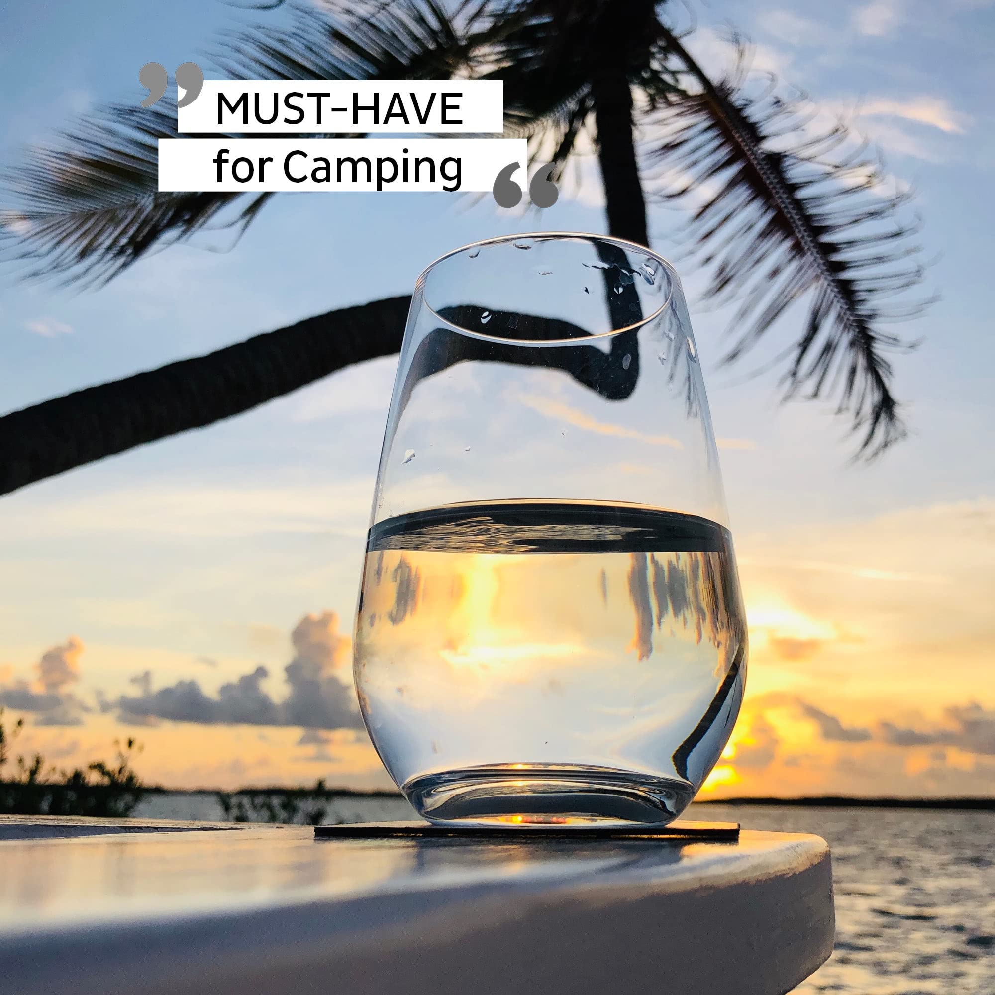 silwy Magnetic System, Integrated Magnet Crystal Glasses and Metallic Coasters – Non-Slip Camping Glasses, Boat Yacht Accessories // longdrink