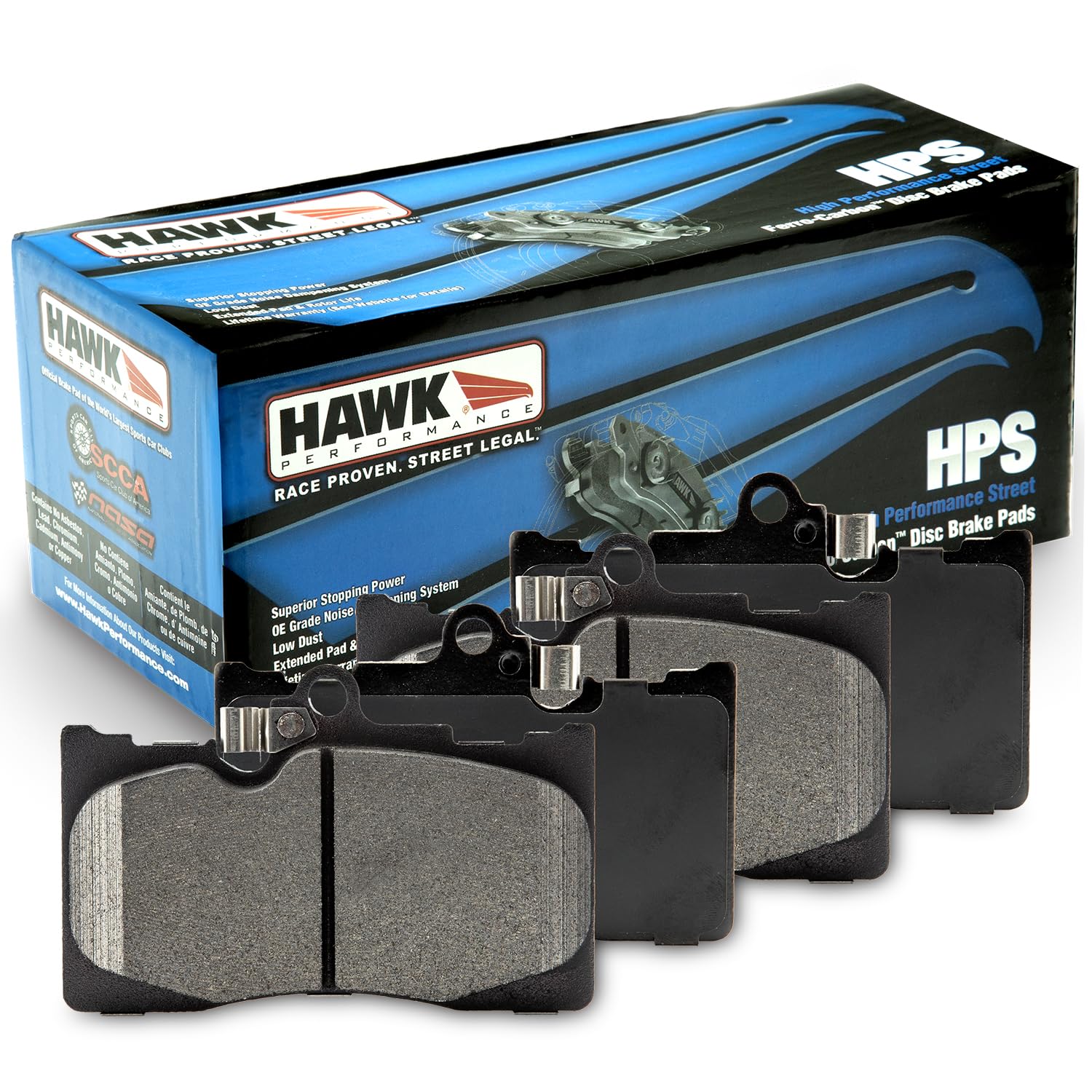 Hawk Performance HPS Performance Street Brake Pads HB864F.661