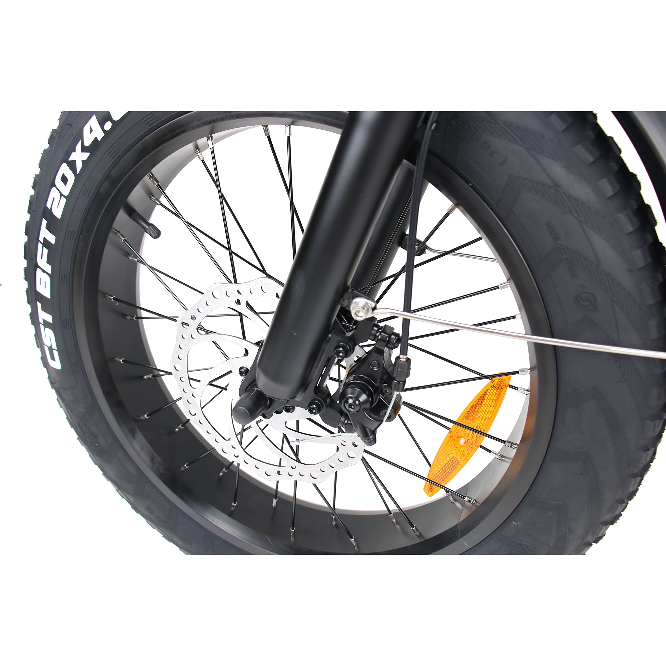 20EB-FOLSDSTBK Voltour 20" Deluxe Folding E-Bike with Step Thru Frame - 750W, Black