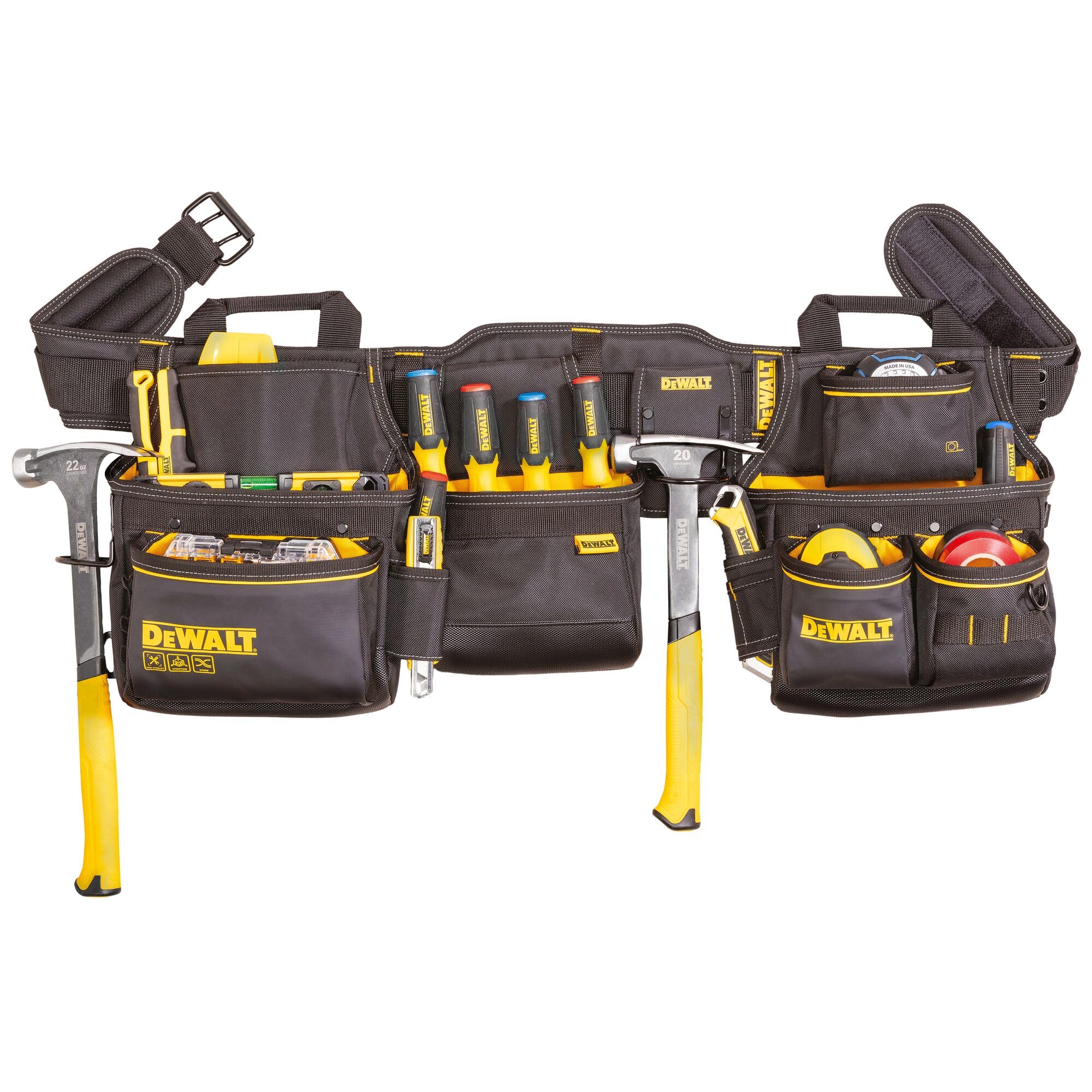 DEWALT 26 Pocket Tool Belt, Durable Professional Belt (DWST540601)