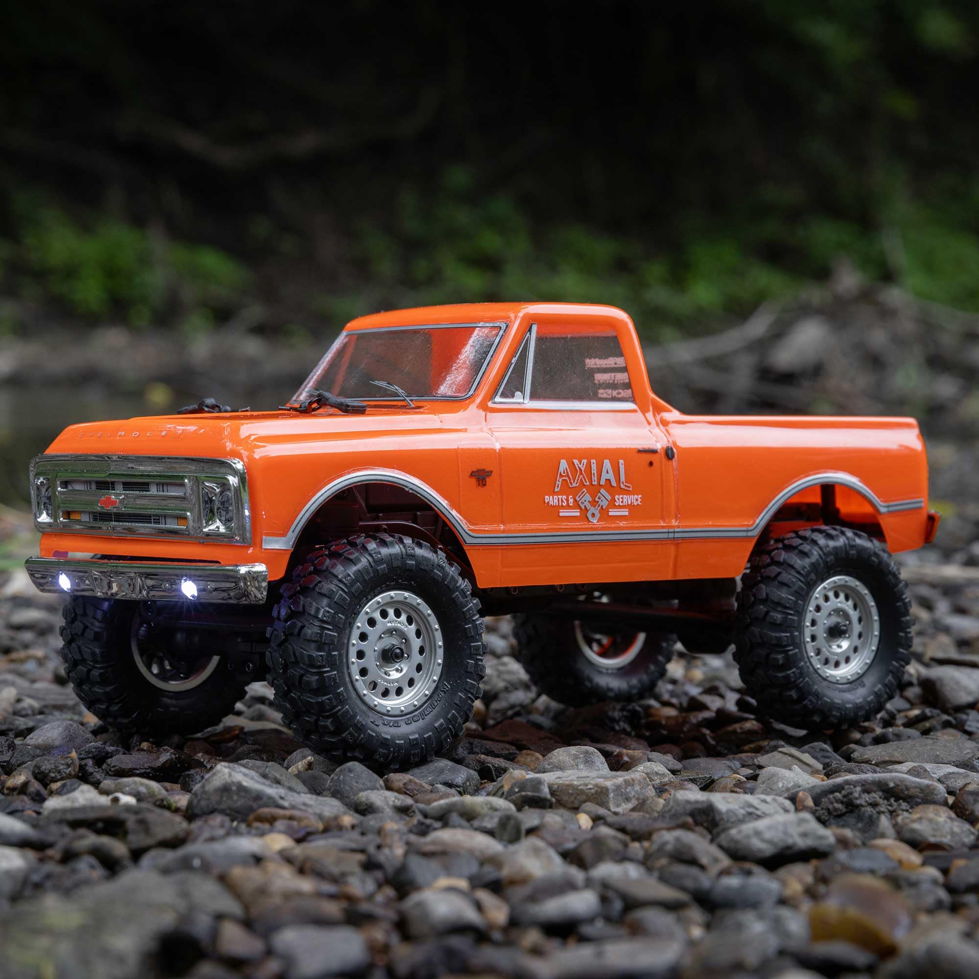 Axial 1/24 RC Truck SCX24 1967 Chevrolet C10 4WD RTR (Comes with Everything Needed to Run), Orange, AXI00001V2T3