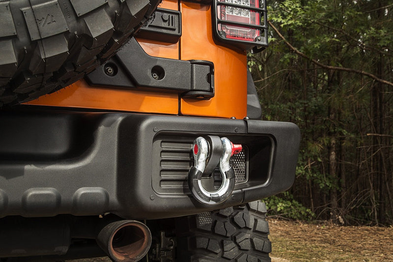 D-Ring Shackle Isolator Kit | Rugged Ridge, Black Pair, 3/4 inch | 11235.30
