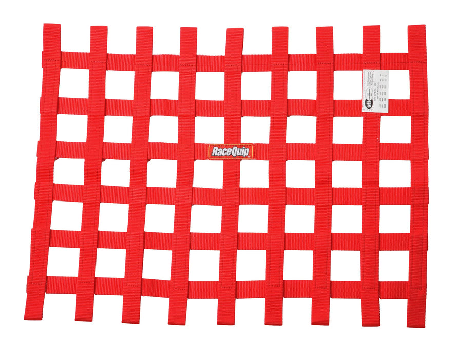 Window Net RaceQuip 725015RQP SFI 27.1 1 in Webbing 18 x 24 in Rectangle Red