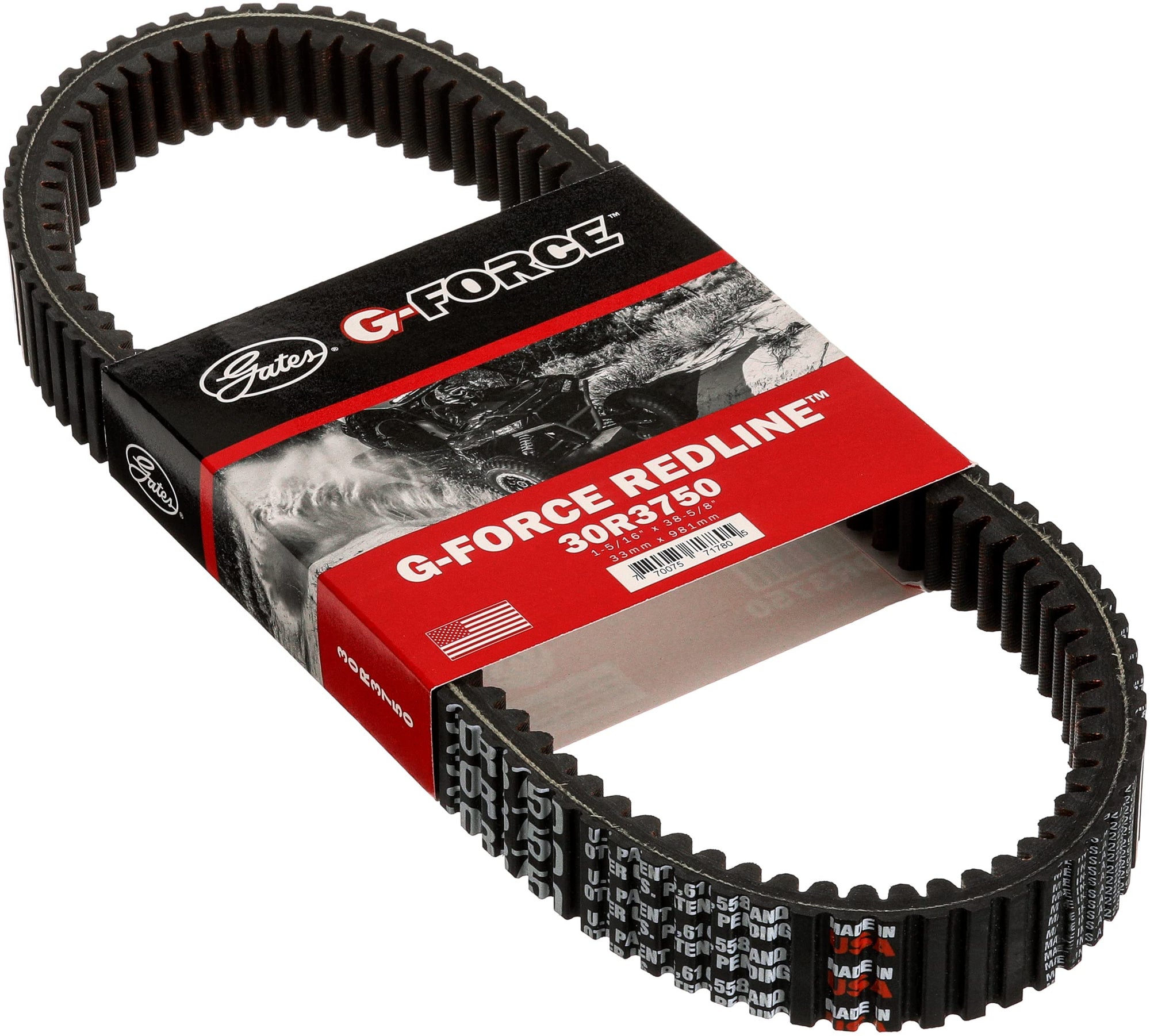 Gates G Force 30R3750 Continuously Variable Transmission (CVT) Belt Redline