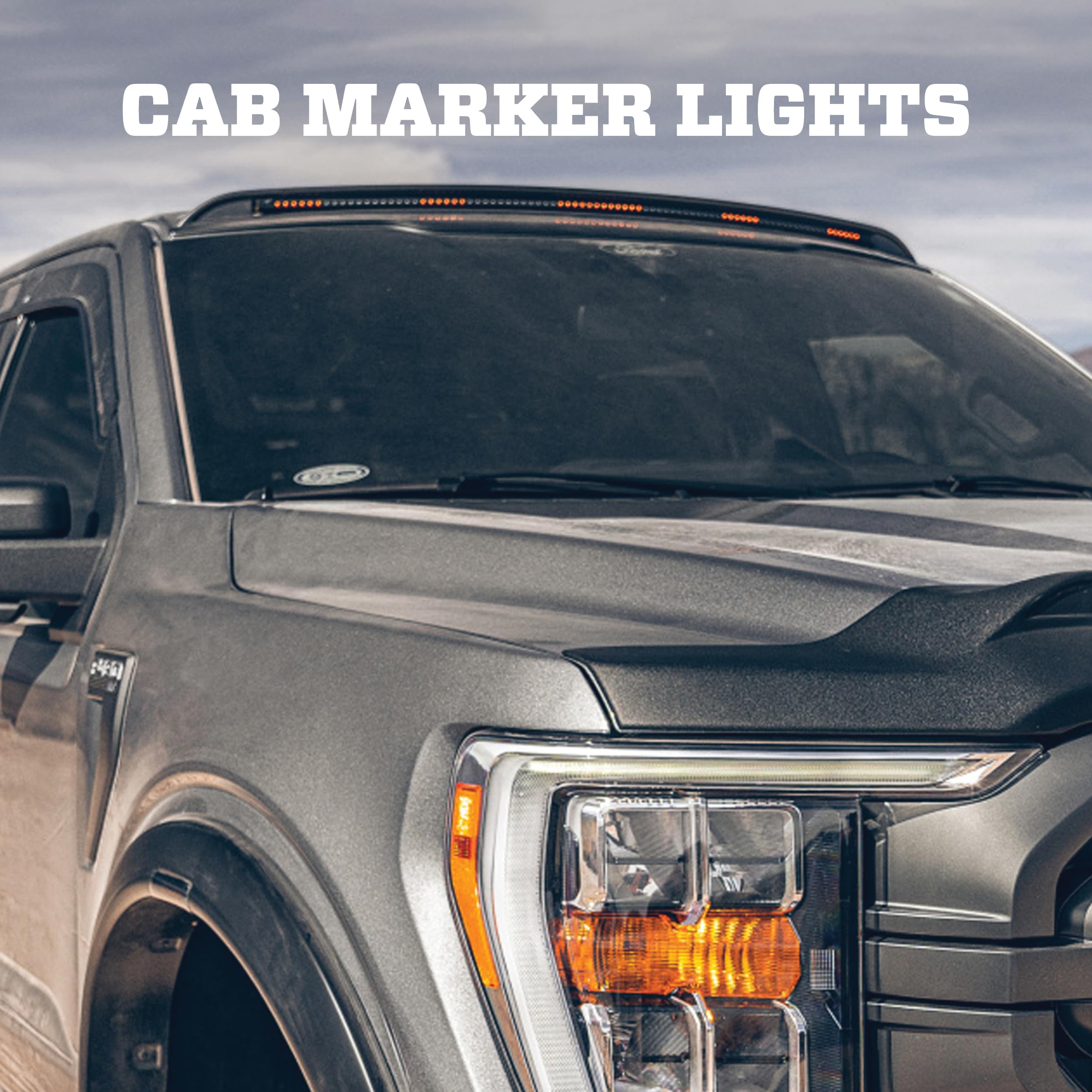 Husky AeroCab Liners PRO Marker Light | Fits 2019-2026 Ford Ranger | 1 pc. Black - 2825166